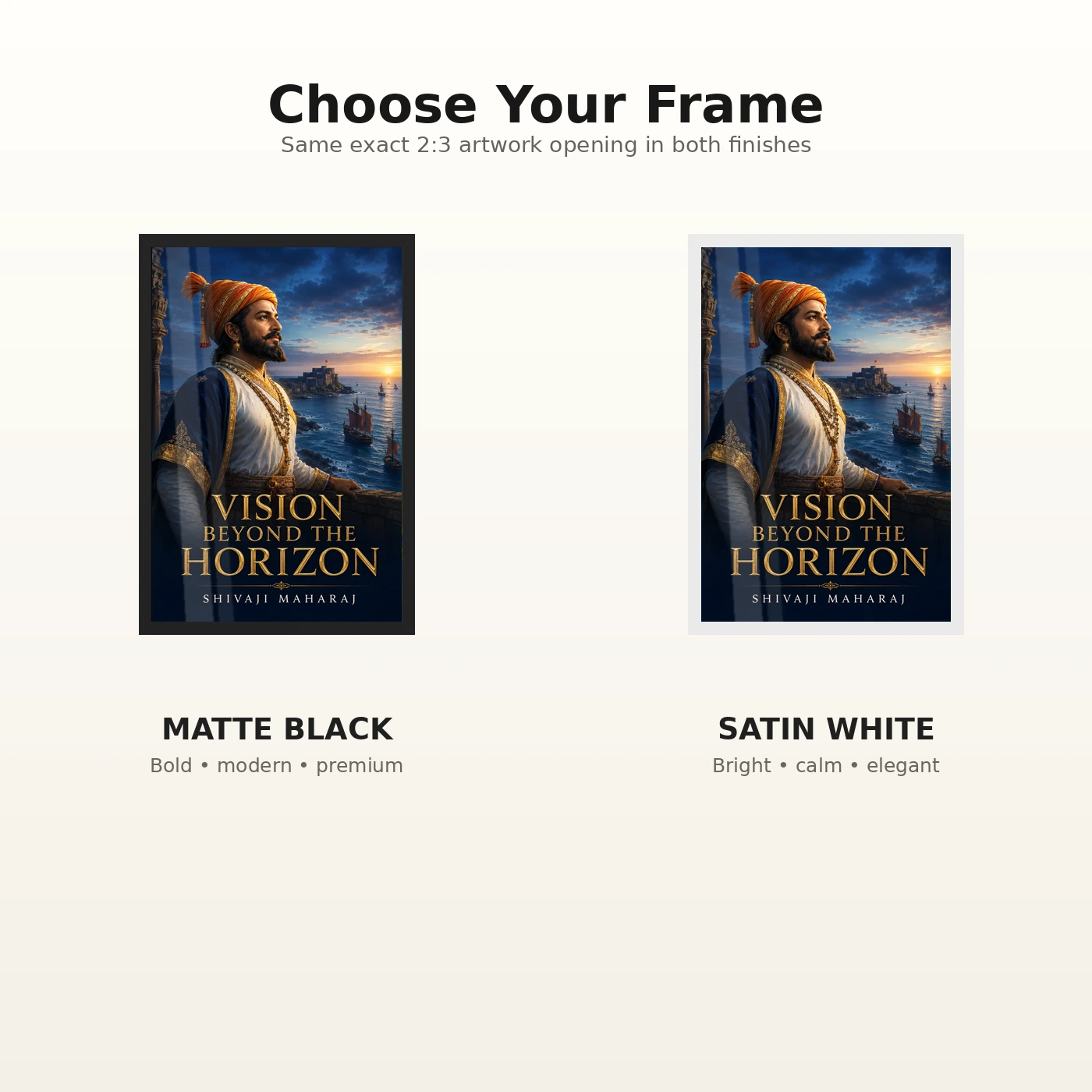 Shivaji Maharaj Vision Beyond the Horizon Photo Frame, view 7