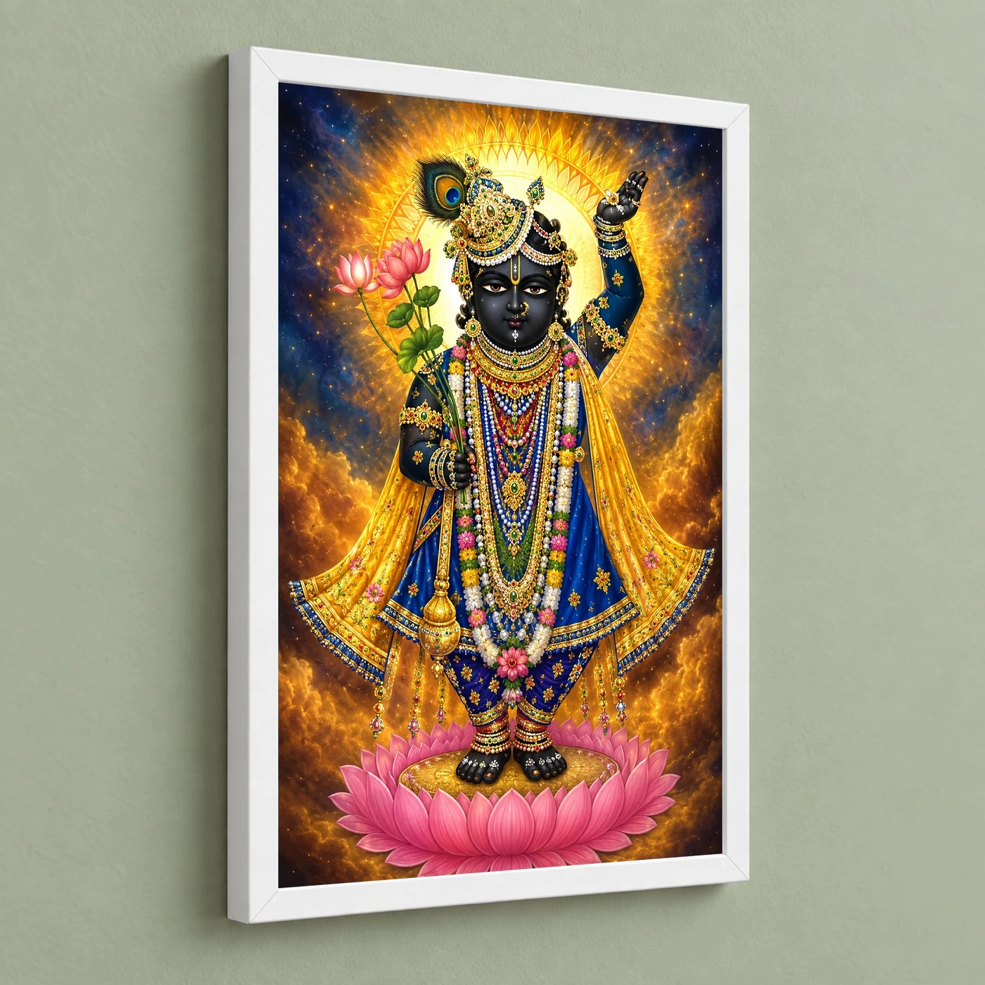 Shrinathji Cosmic Celestial Aura Photo Frame, view 5