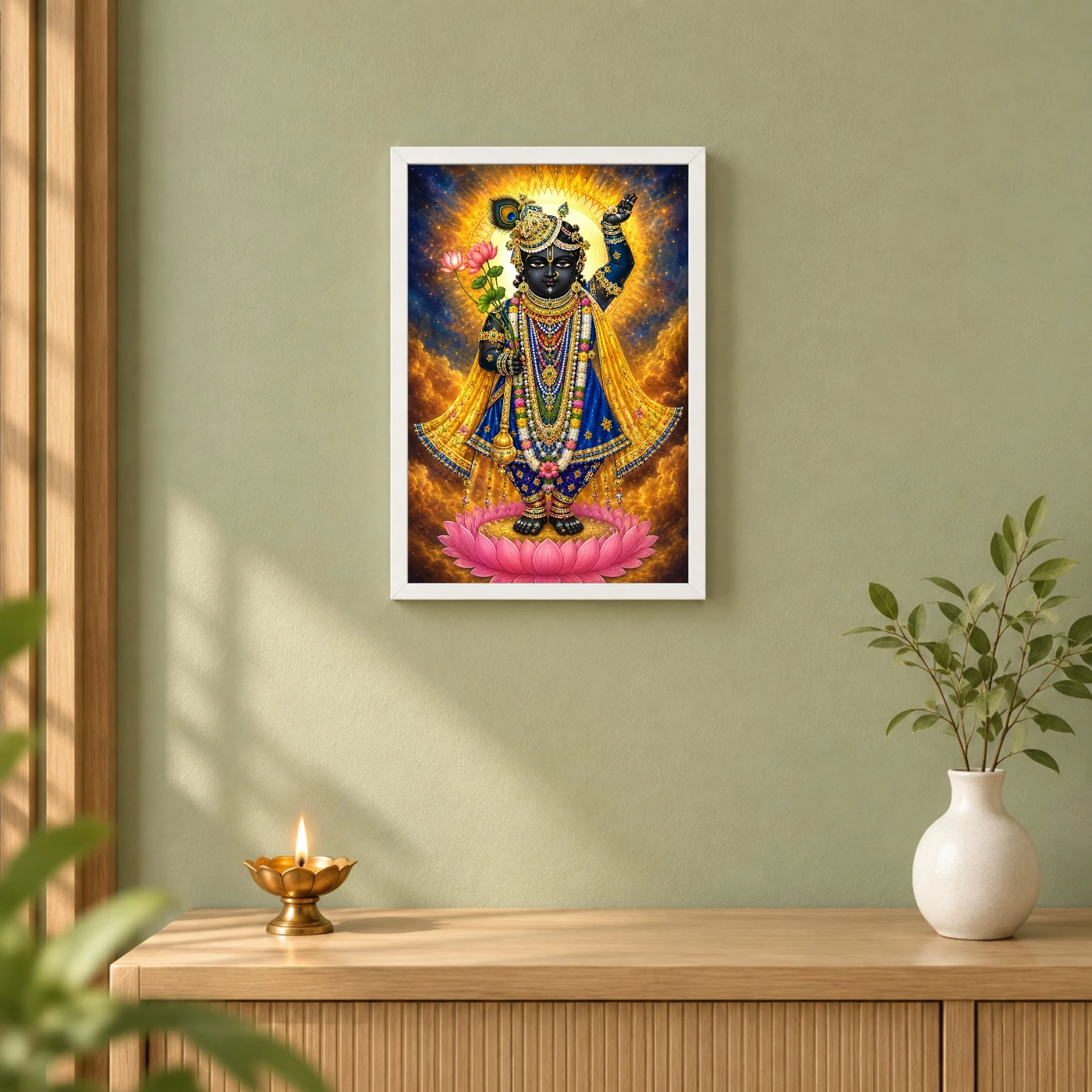 Shrinathji Cosmic Celestial Aura Photo Frame, view 6
