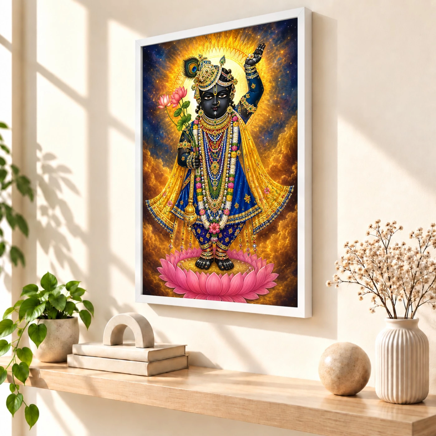 Shrinathji Cosmic Celestial Aura Photo Frame, view 7
