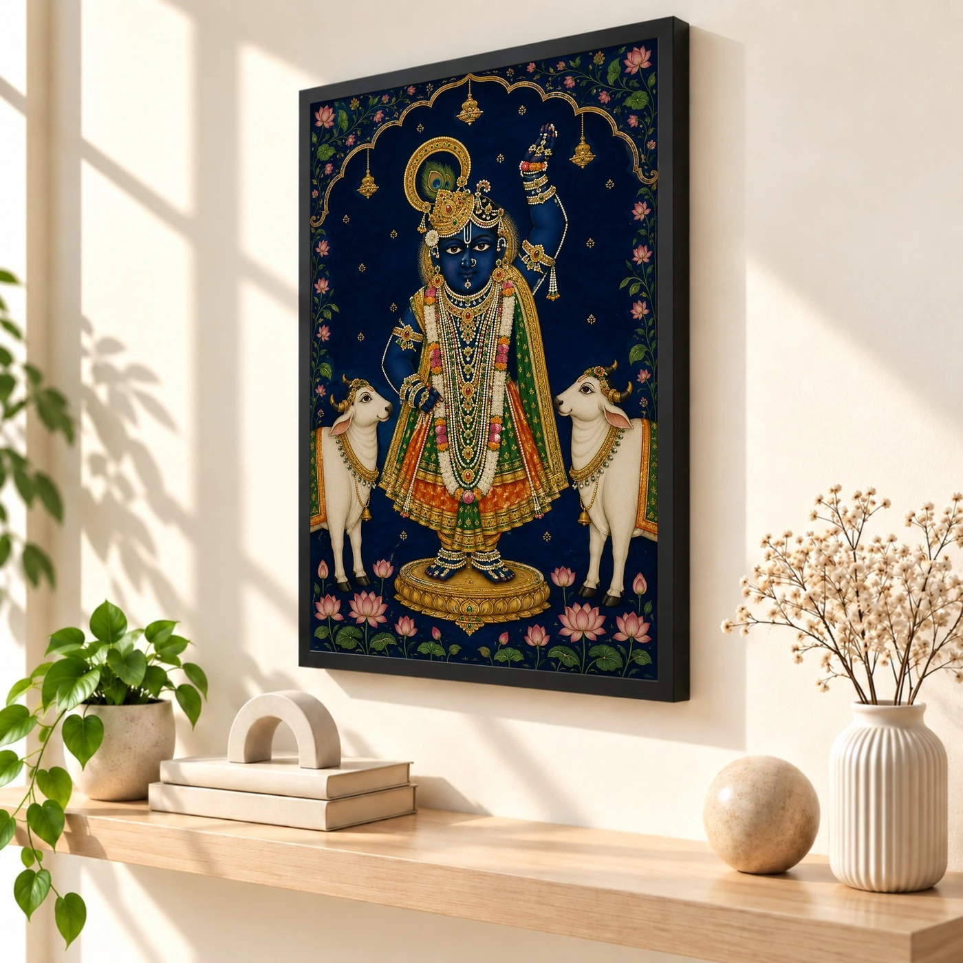 Shrinathji — Pichwai Darshan Frame, view 2