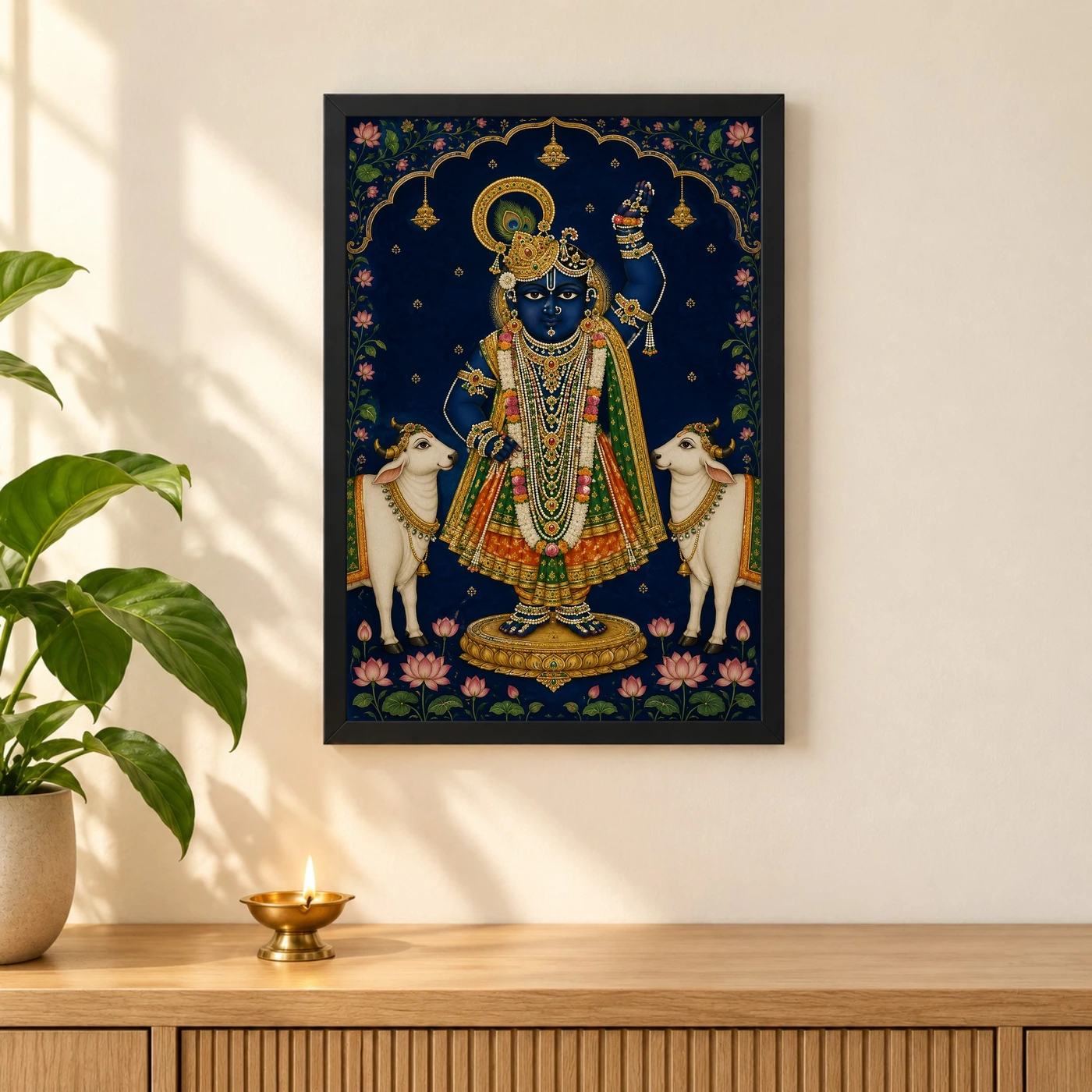 Shrinathji — Pichwai Darshan Frame, view 3