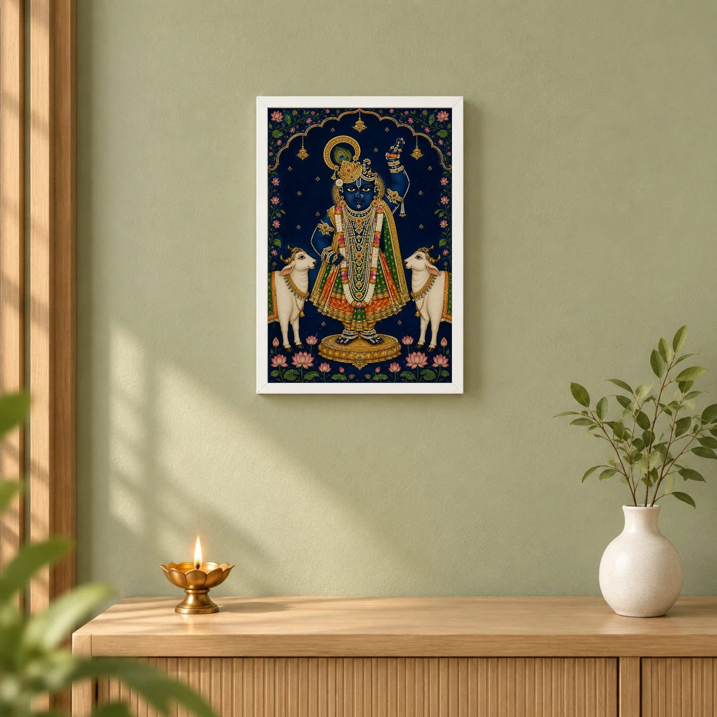 Shrinathji — Pichwai Darshan Frame, view 6