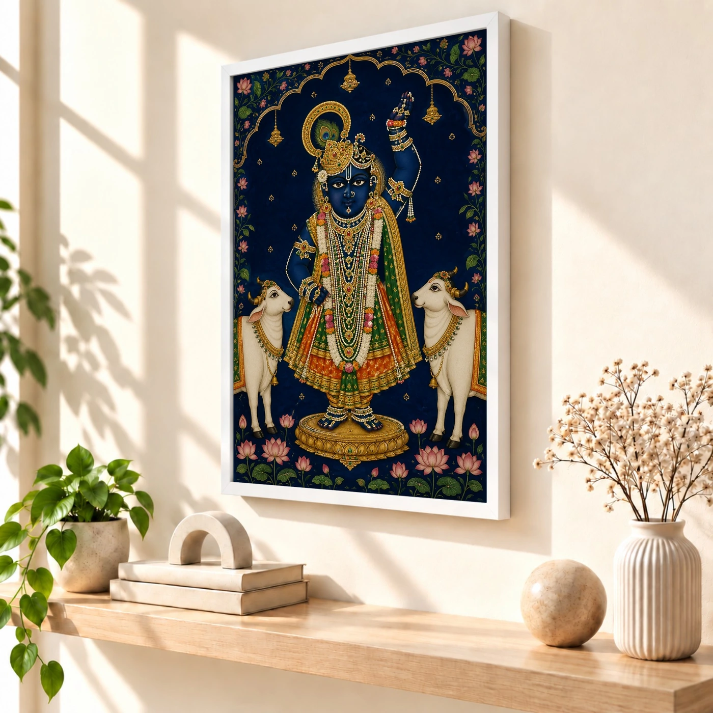 Shrinathji — Pichwai Darshan Frame, view 7