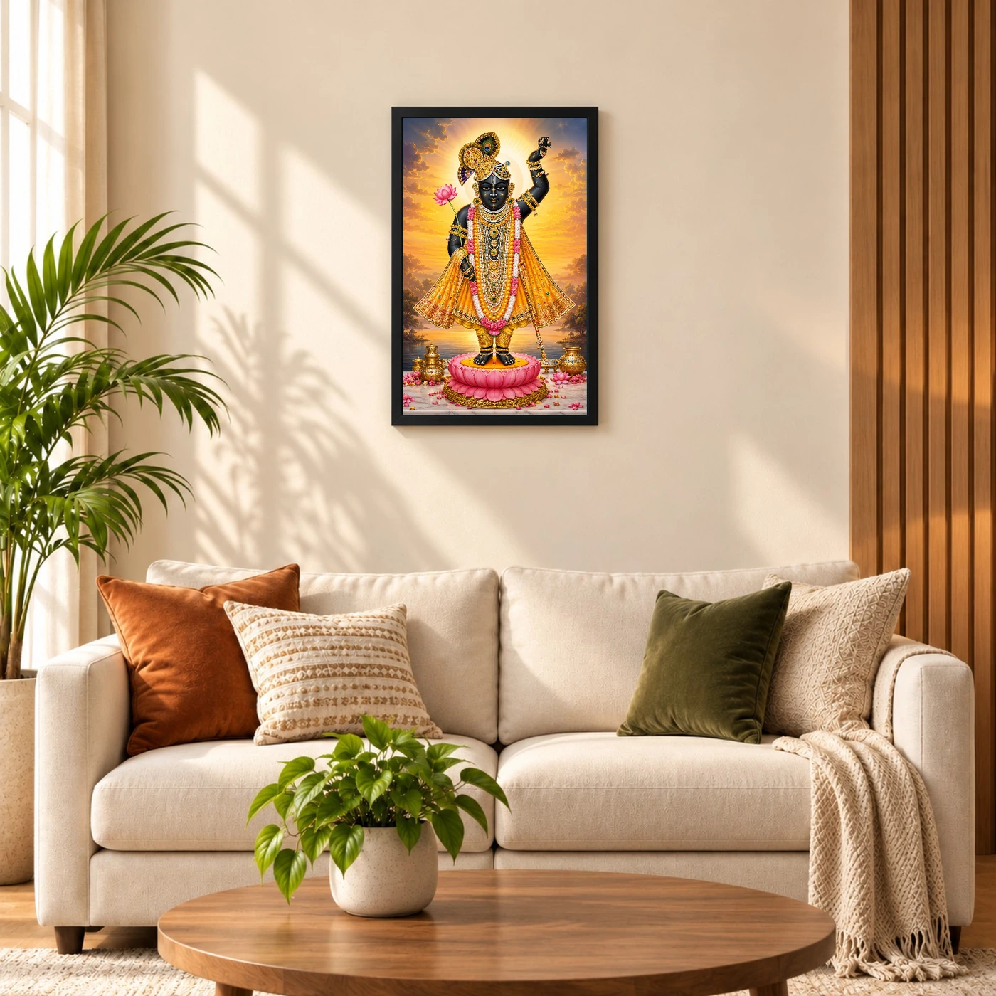 Shrinathji Serene Sunrise Blessing Photo Frame, view 8