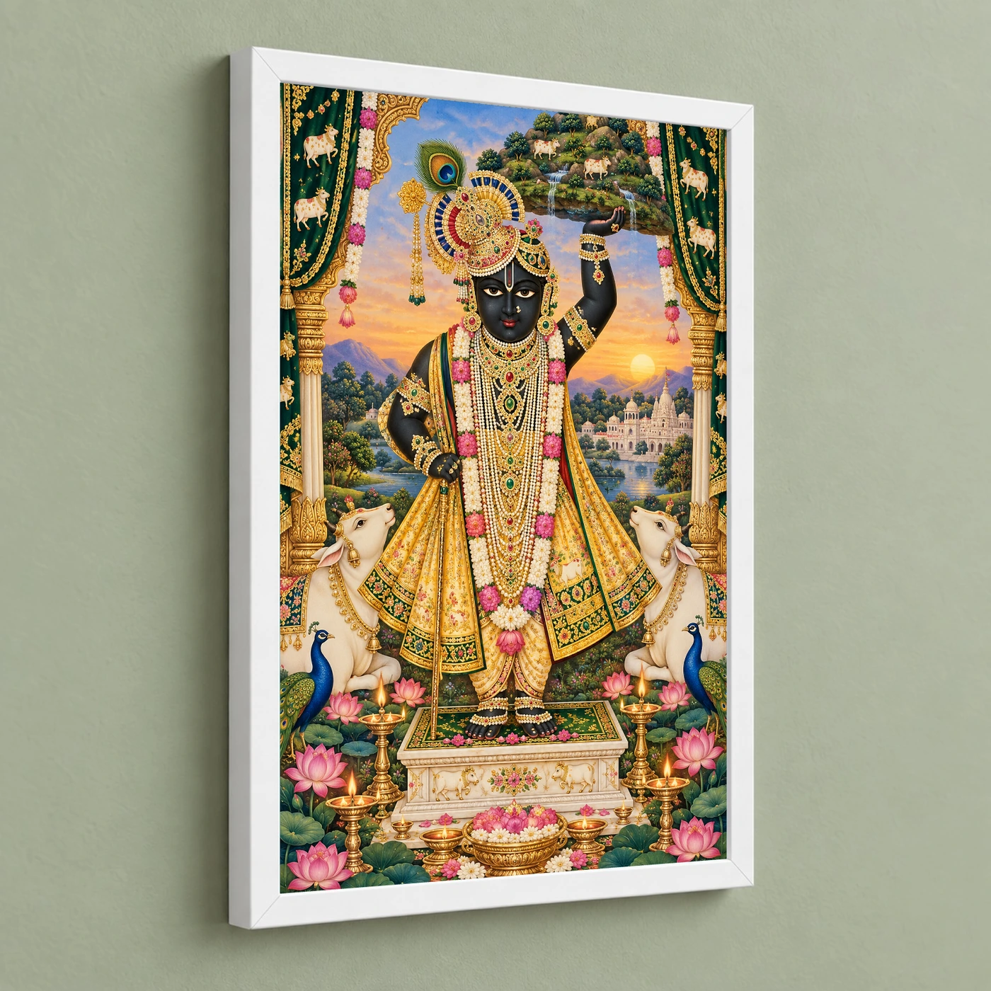 Shrinathji Vivid Premium Spiritual Poster Art Photo Frame, view 5