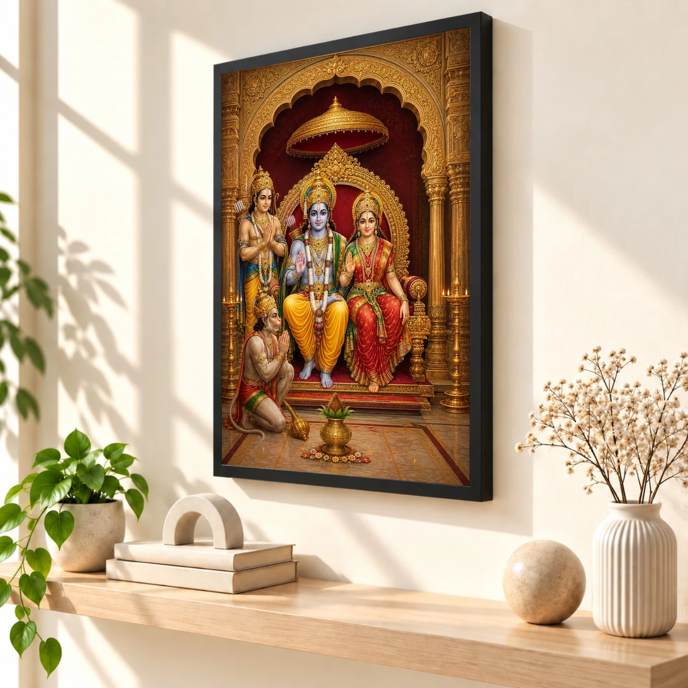 Sita Ram with Hanuman — Eternal Devotion Frame, view 2