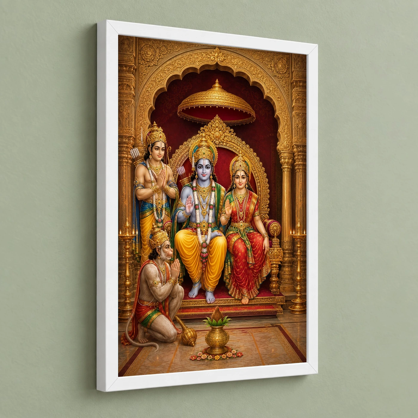 Sita Ram with Hanuman — Eternal Devotion Frame, view 5