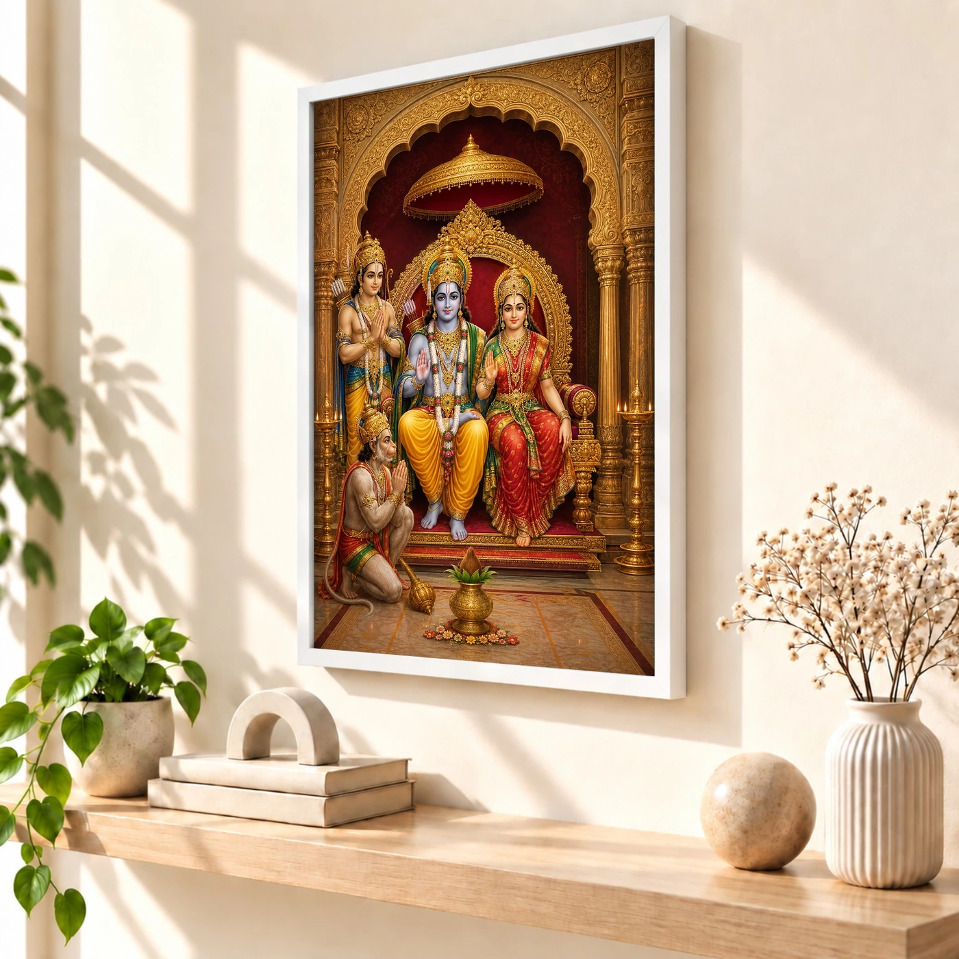 Sita Ram with Hanuman — Eternal Devotion Frame, view 7