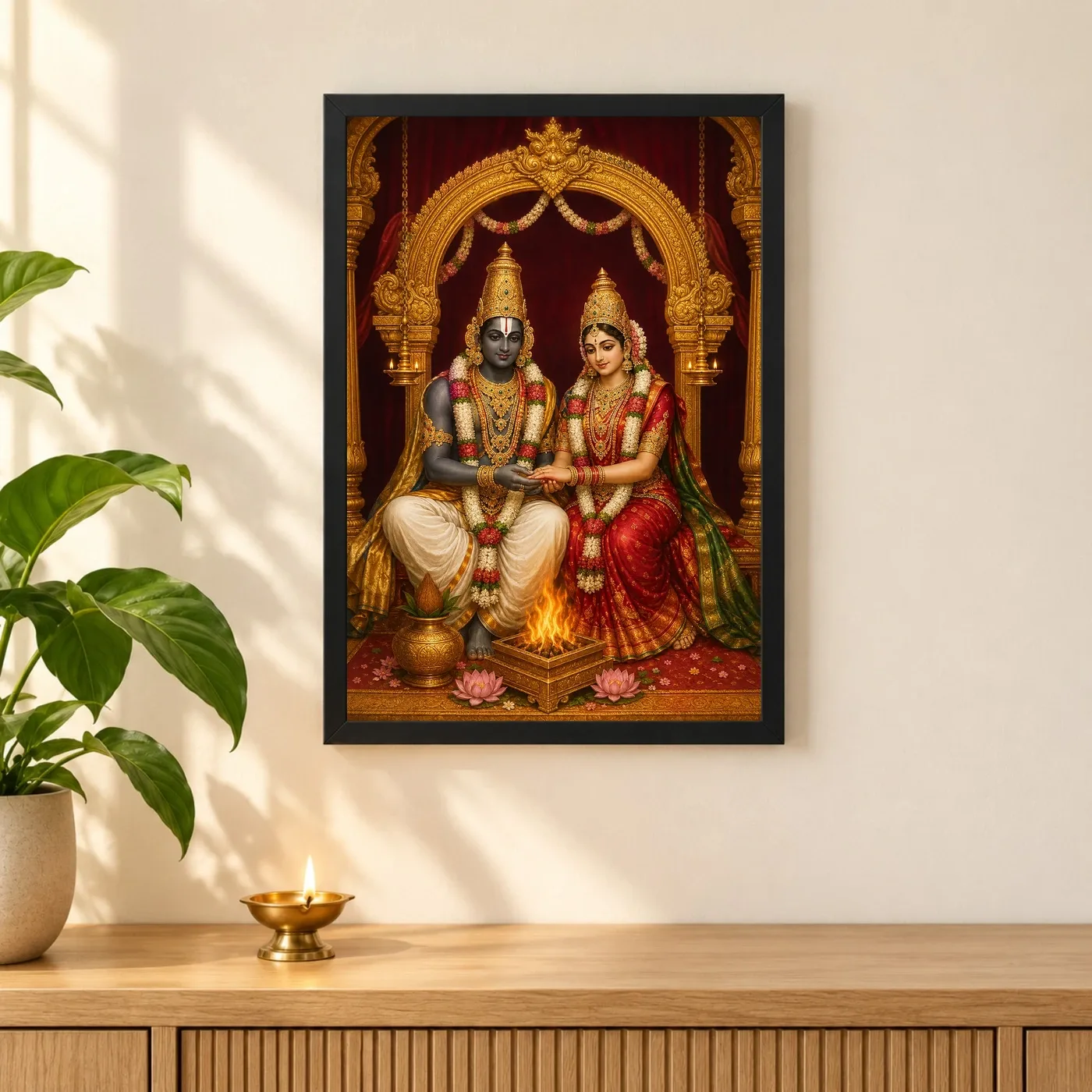 Srinivasa Kalyanam — Sacred Wedding Blessings Frame, view 3