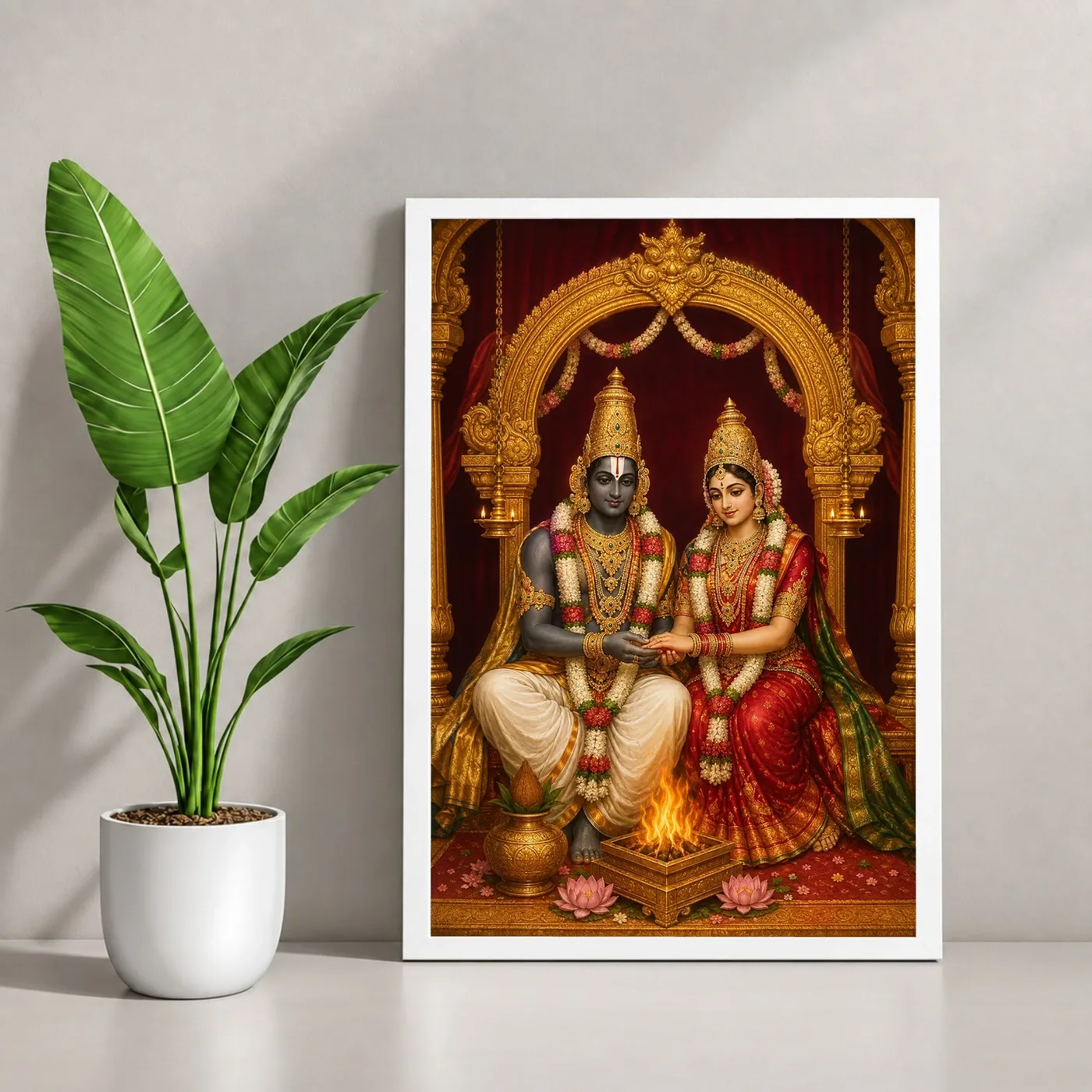 Srinivasa Kalyanam — Sacred Wedding Blessings Frame, view 4