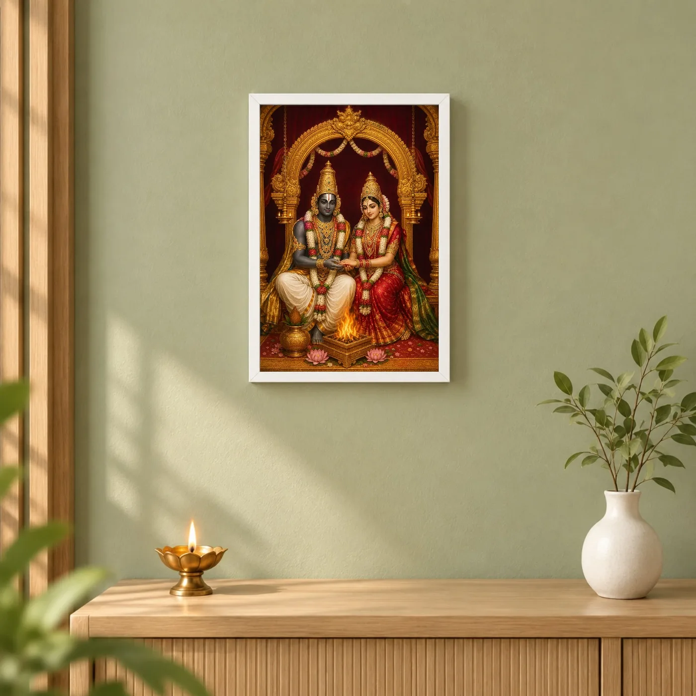 Srinivasa Kalyanam — Sacred Wedding Blessings Frame, view 6