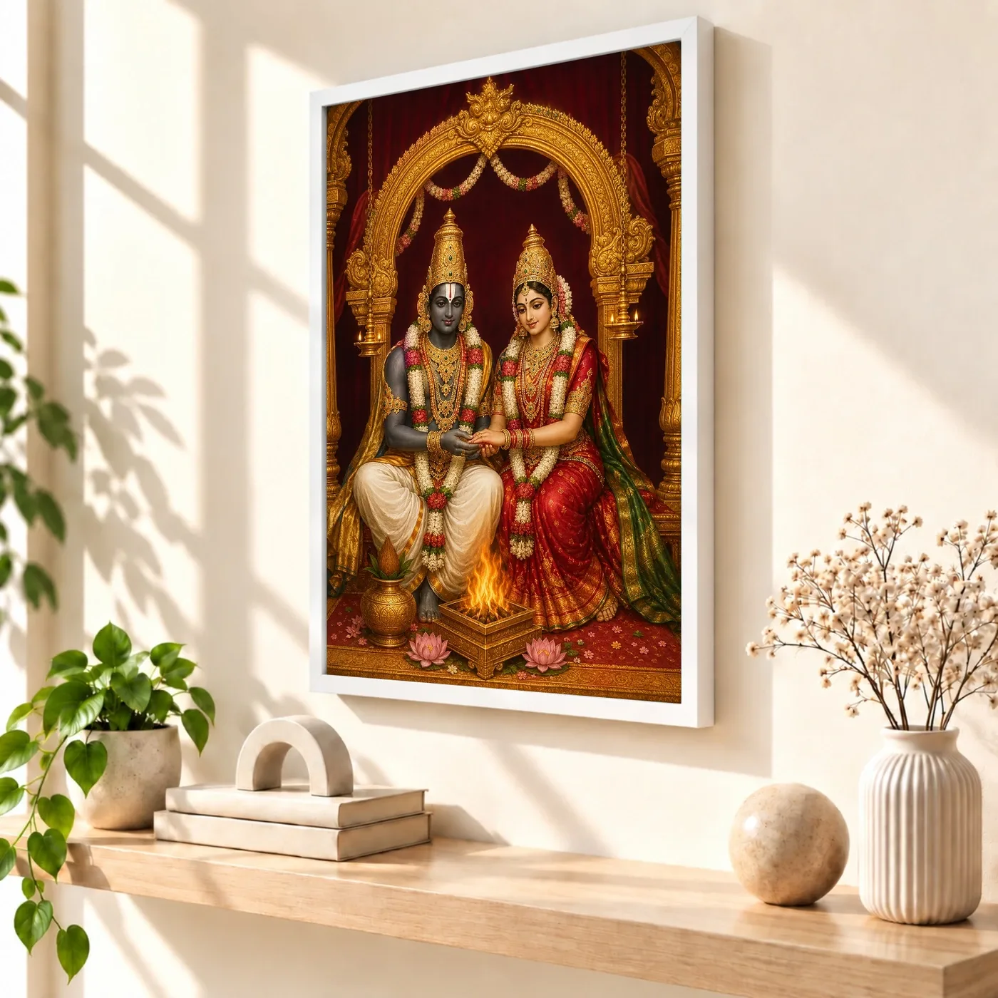 Srinivasa Kalyanam — Sacred Wedding Blessings Frame, view 7