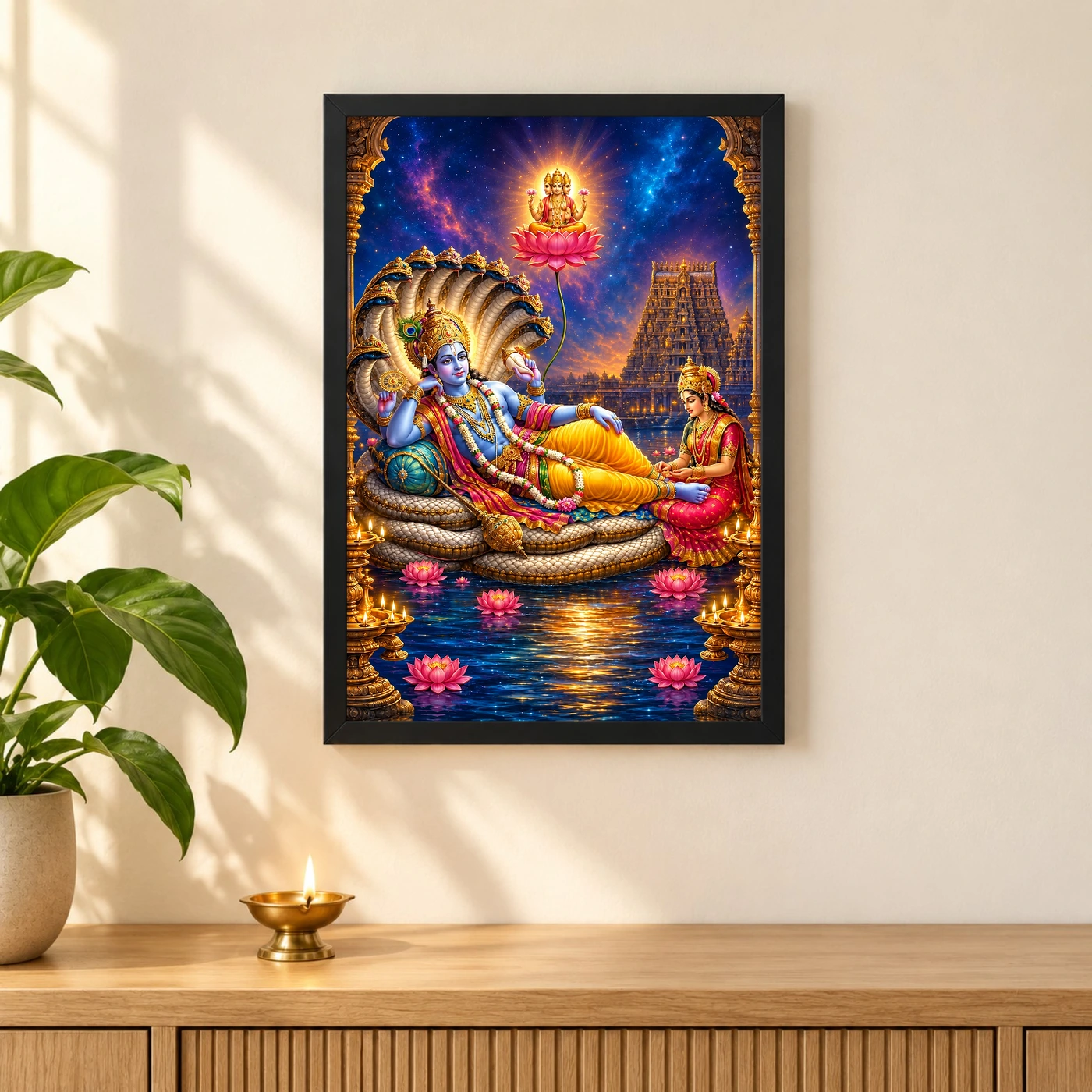 Srirangam Ranganatha Anantashayana Photo Frame, view 3