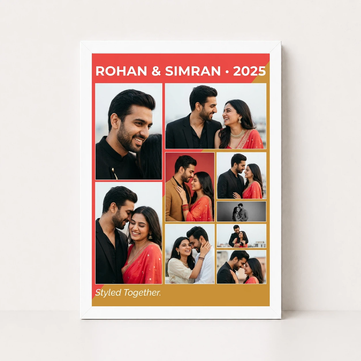 Stylish Collage Photo Frame Design Modern Minimalist Multi Photo Frame, view 5
