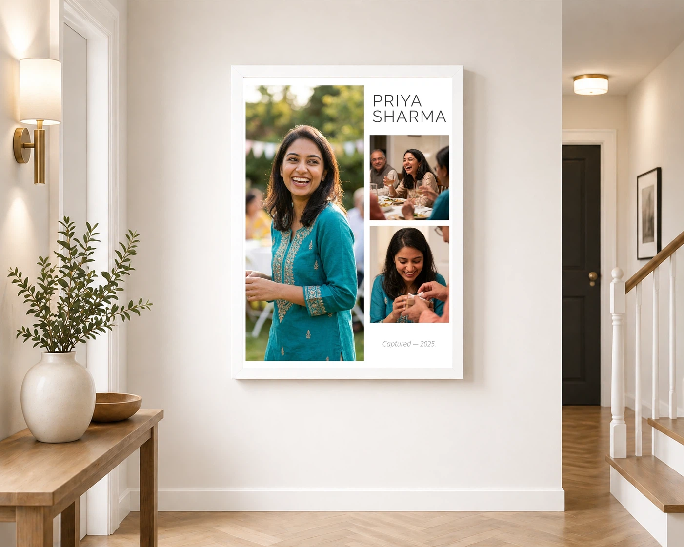Stylish Collage Photo Frame Design Pastel Trendy Photo Layout Photo Frame, view 6