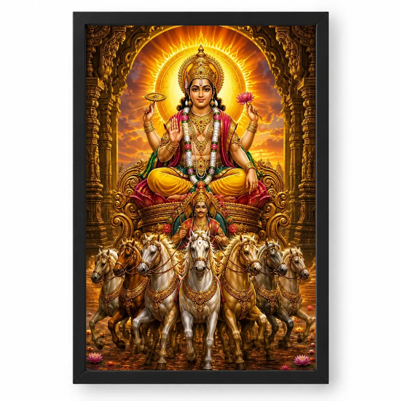 Surya Dev Heritage Temple Architecture Backdrop Photo Frame