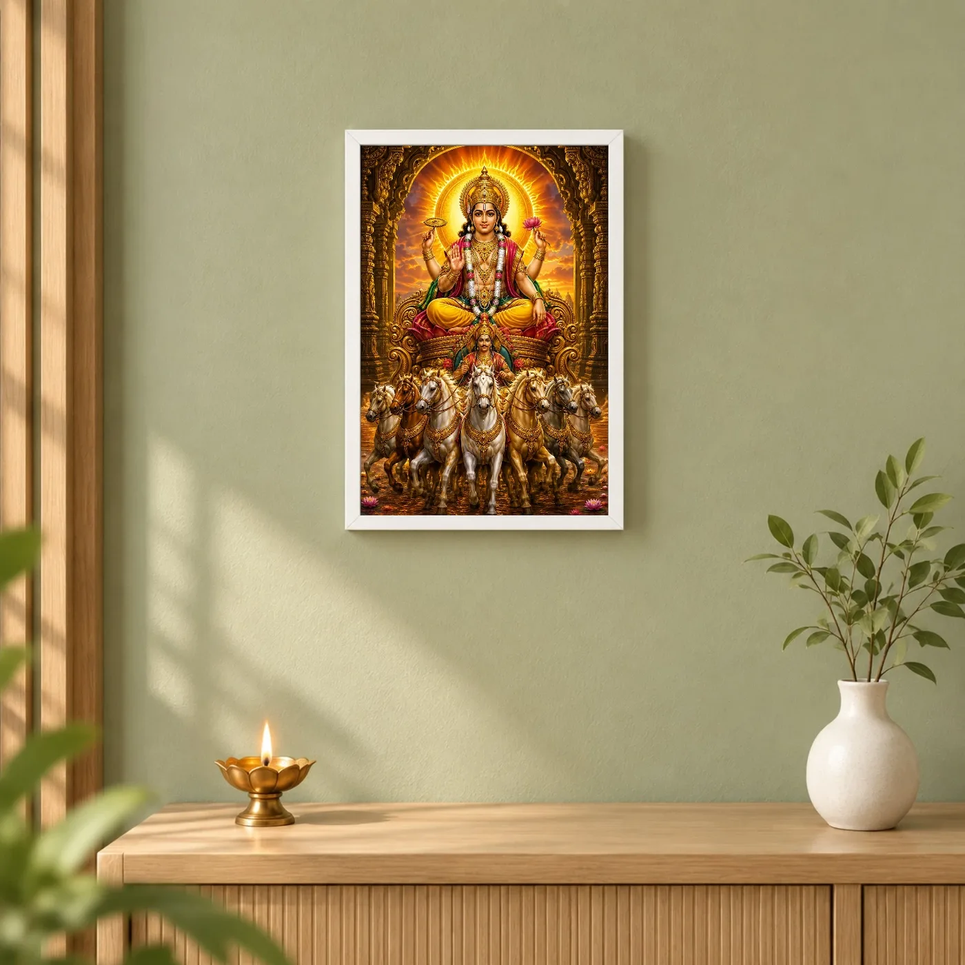Surya Dev Heritage Temple Architecture Backdrop Photo Frame, view 6