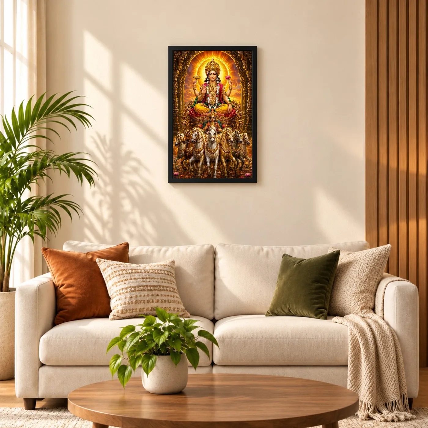 Surya Dev Heritage Temple Architecture Backdrop Photo Frame, view 8