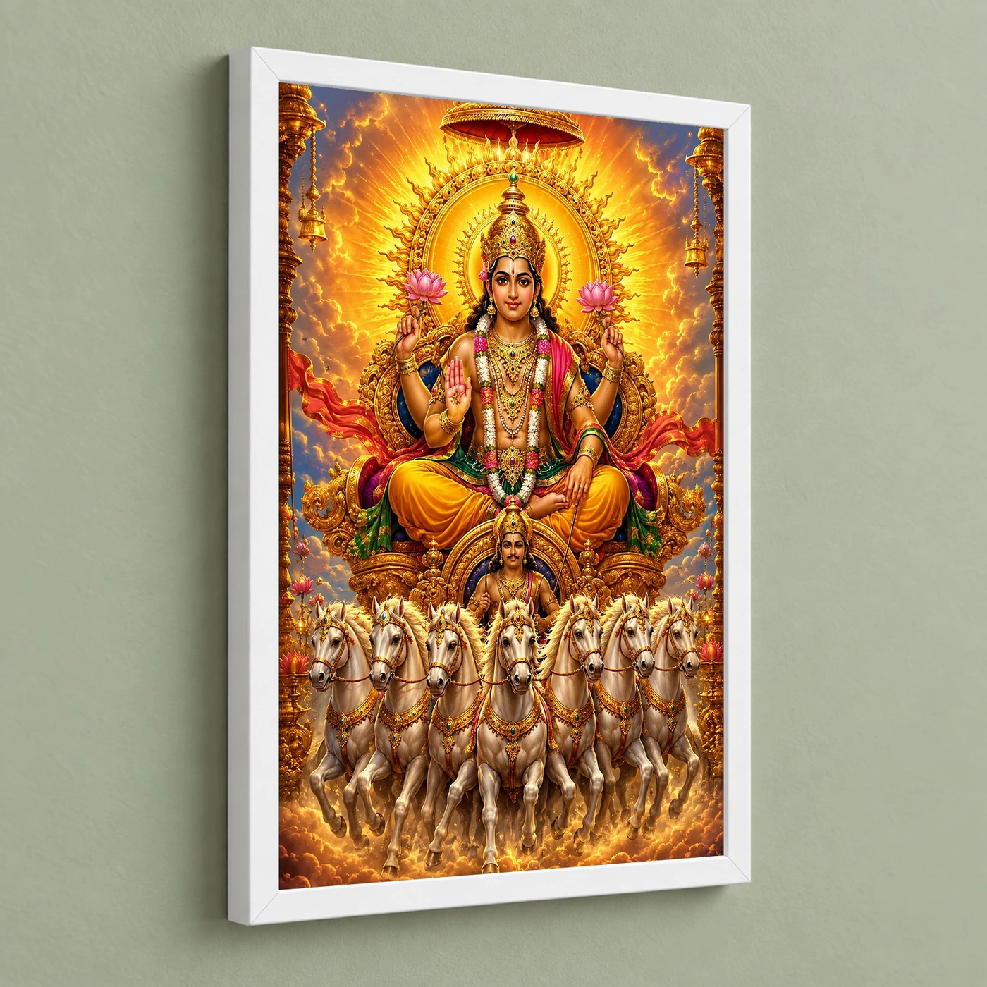 Surya Dev Royal Jewel-Toned Portrait Photo Frame, view 5