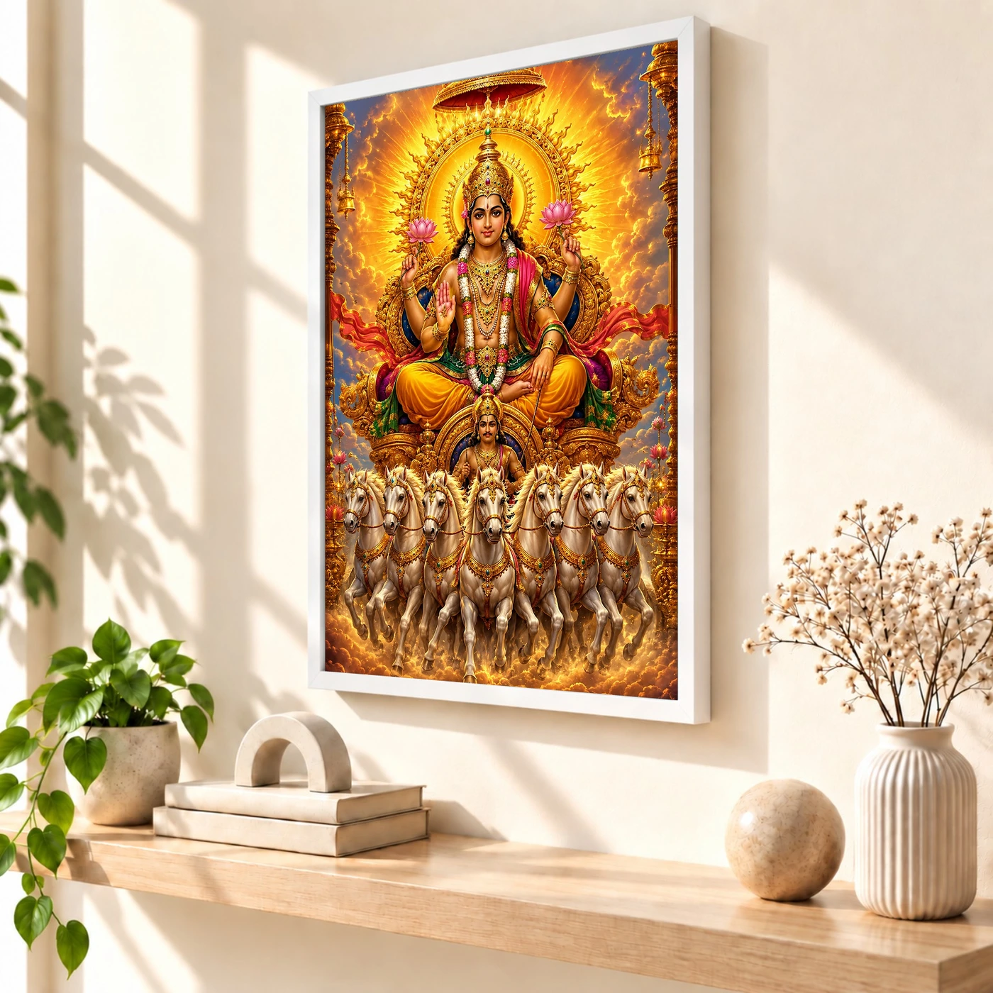 Surya Dev Royal Jewel-Toned Portrait Photo Frame, view 7