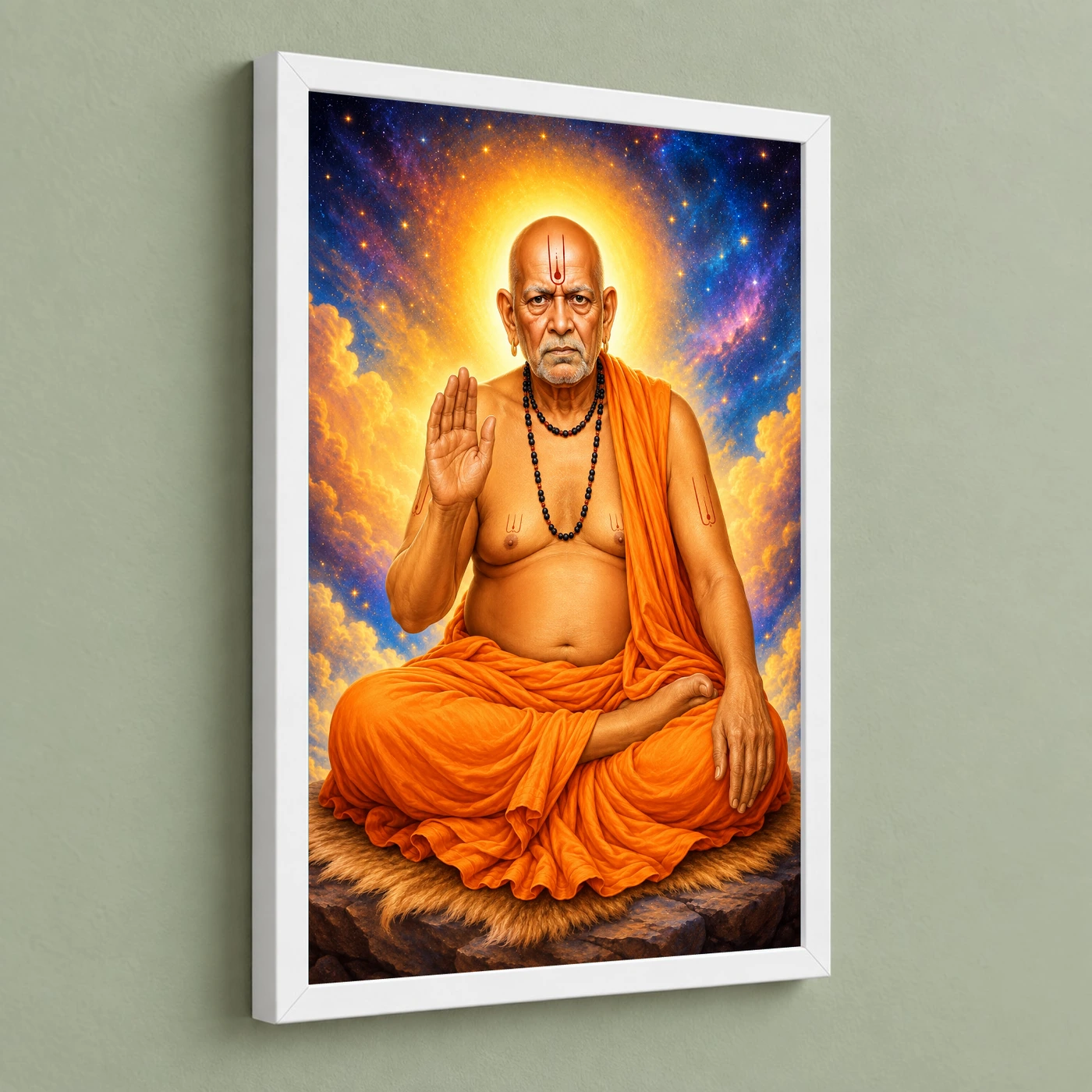 Swami Samarth Cosmic Celestial Aura Photo Frame, view 5