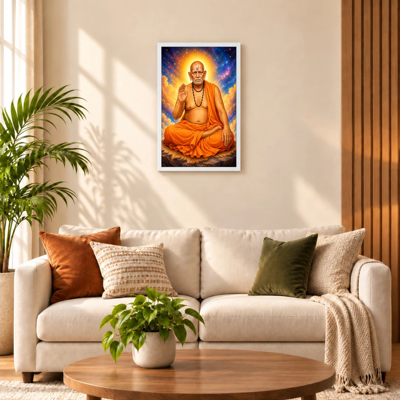 Swami Samarth Cosmic Celestial Aura Photo Frame, view 9
