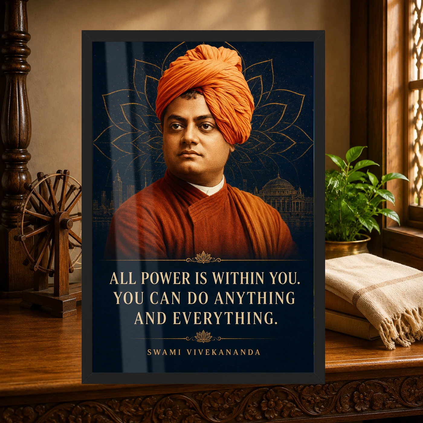 Swami Vivekananda All Power Is Within You Photo Frame, view 4