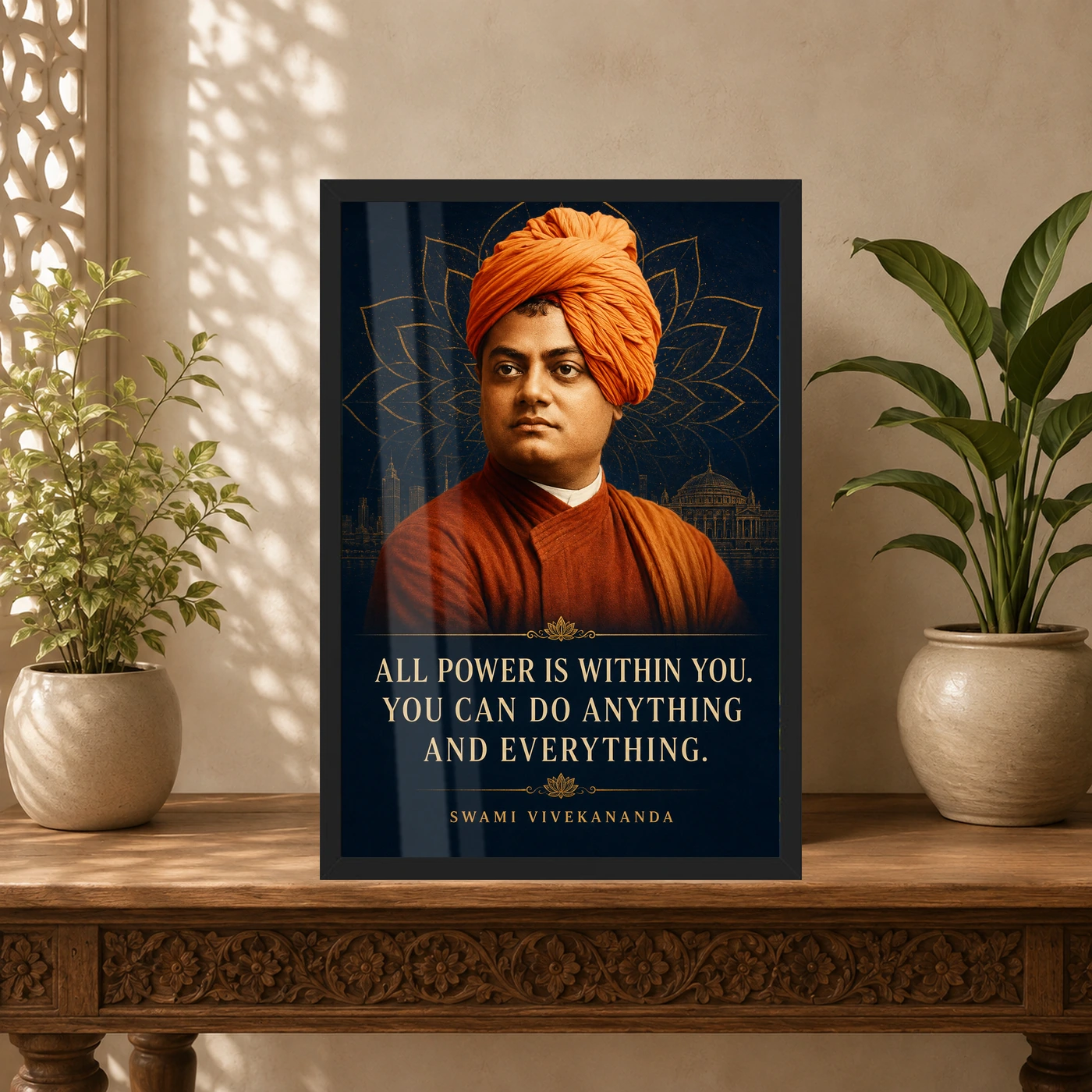 Swami Vivekananda All Power Is Within You Photo Frame, view 5