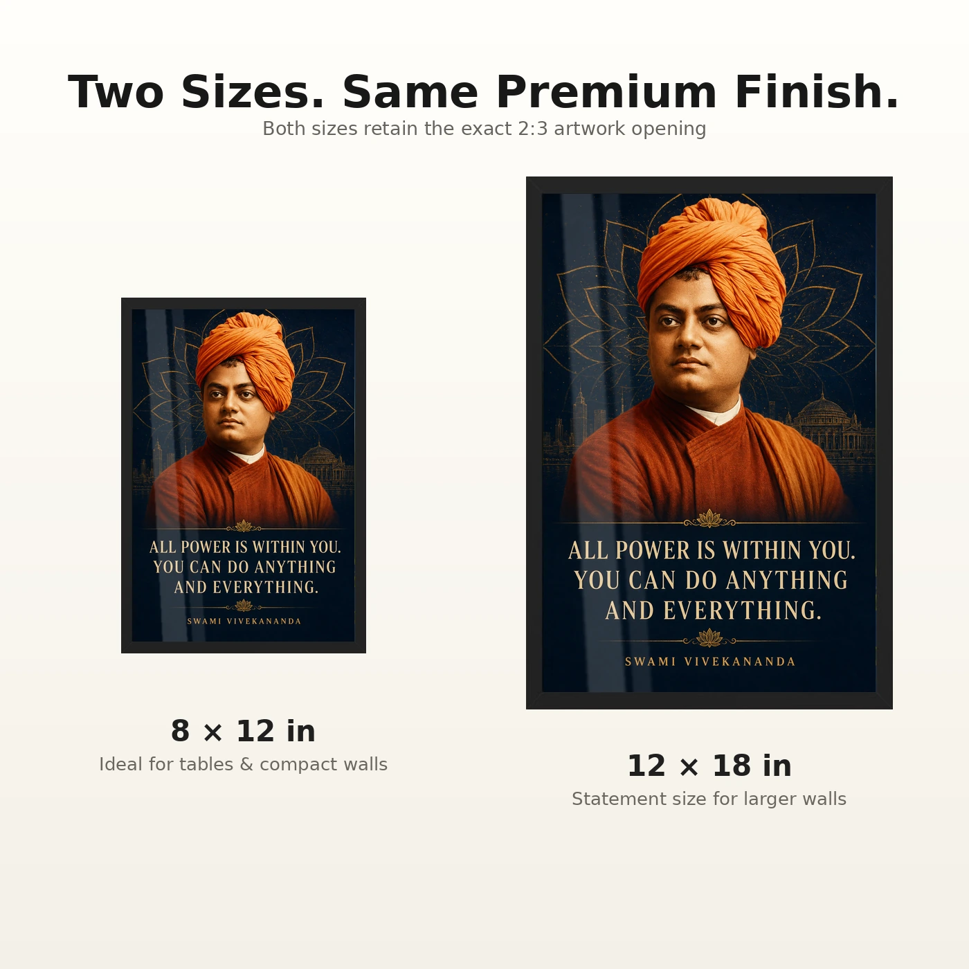 Swami Vivekananda All Power Is Within You Photo Frame, view 8