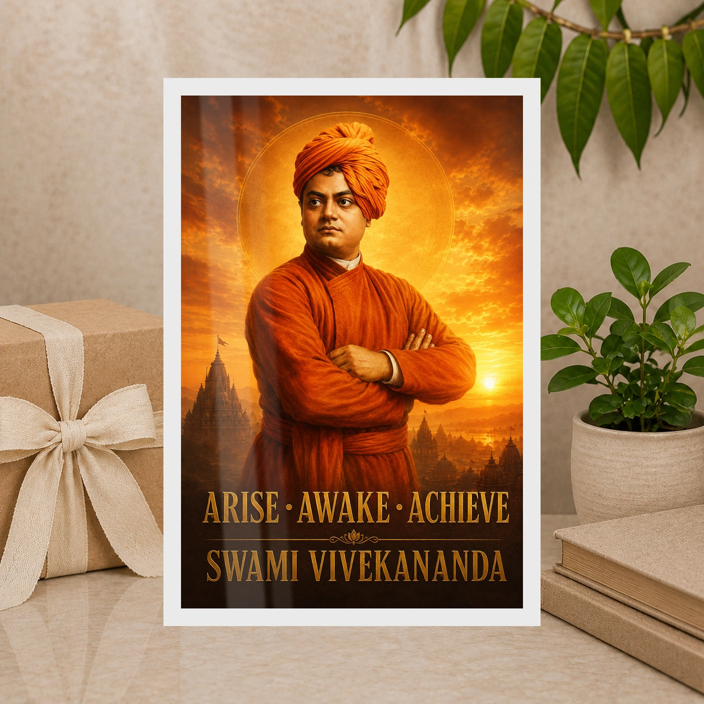 Swami Vivekananda Arise Awake Achieve Premium Photo Frame, view 10
