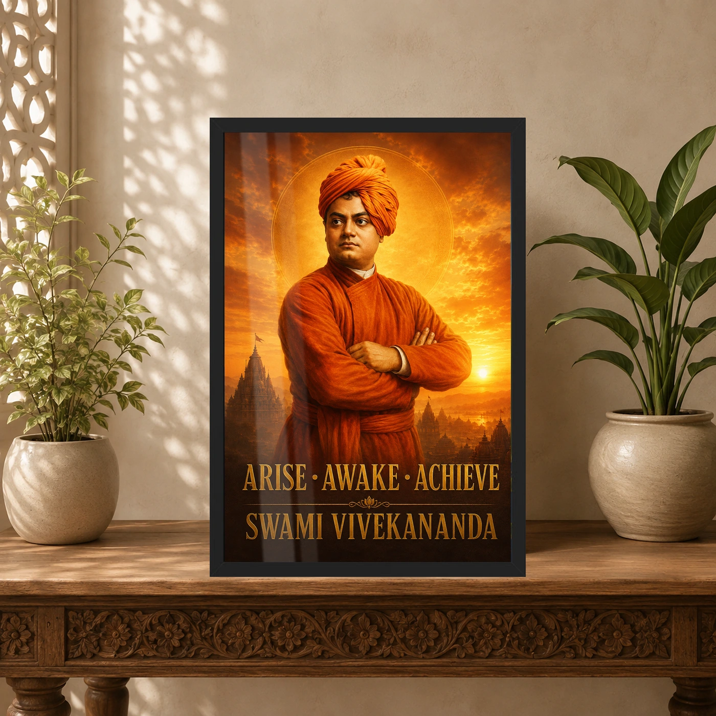Swami Vivekananda Arise Awake Achieve Premium Photo Frame, view 5