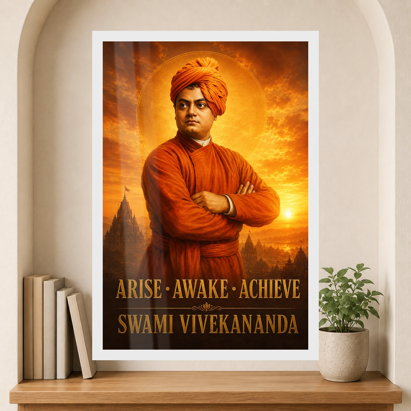 Swami Vivekananda Arise Awake Achieve Premium Photo Frame, view 6