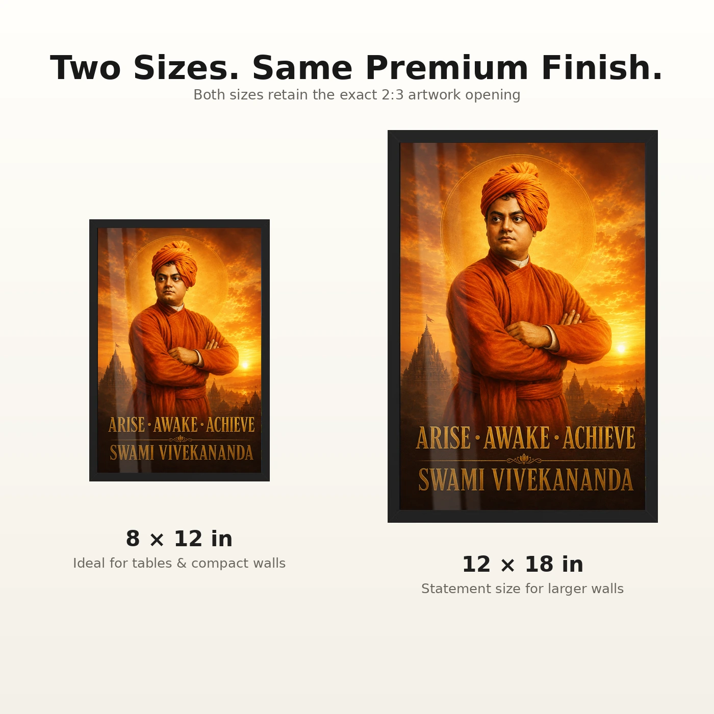 Swami Vivekananda Arise Awake Achieve Premium Photo Frame, view 8