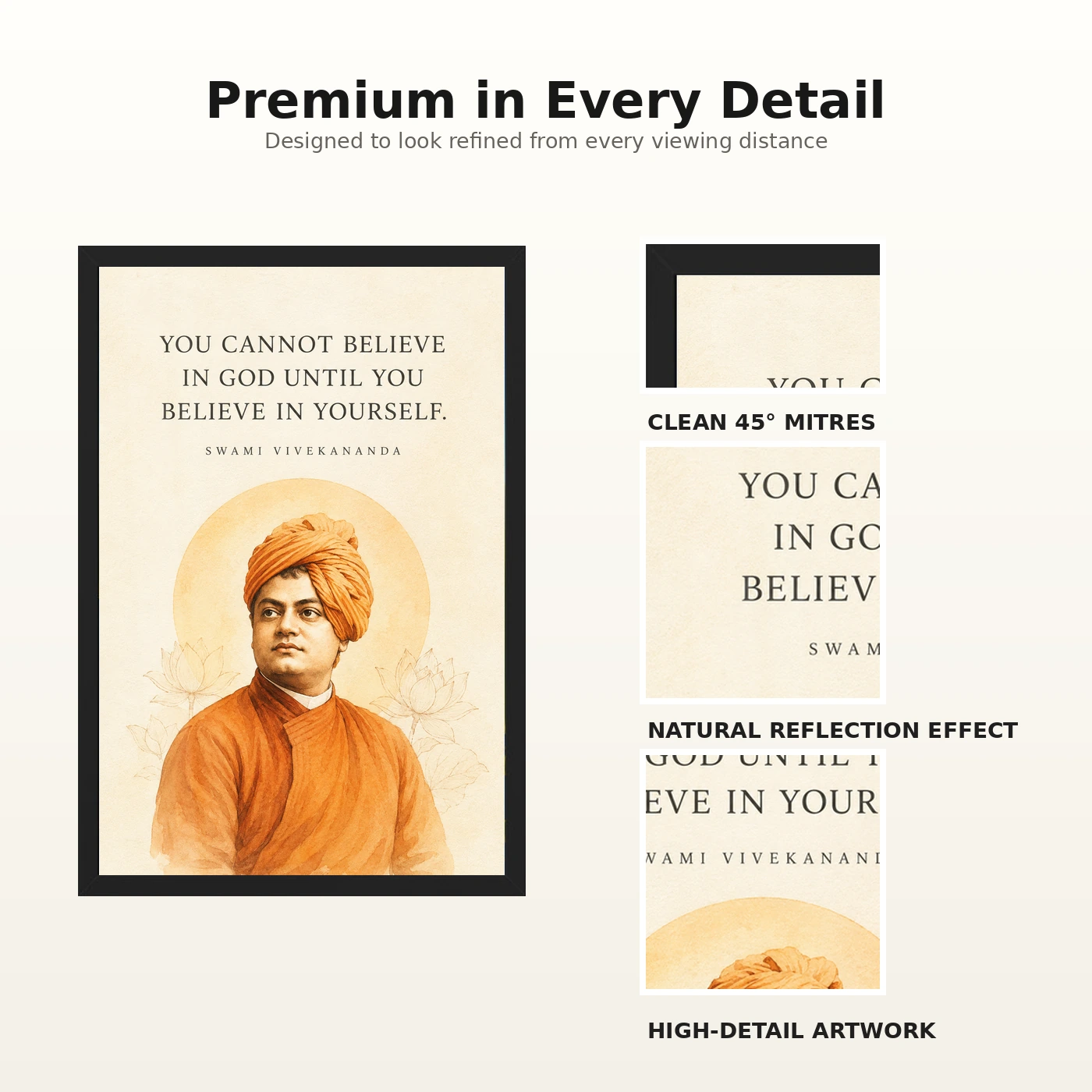 Swami Vivekananda Believe in Yourself Photo Frame, view 9