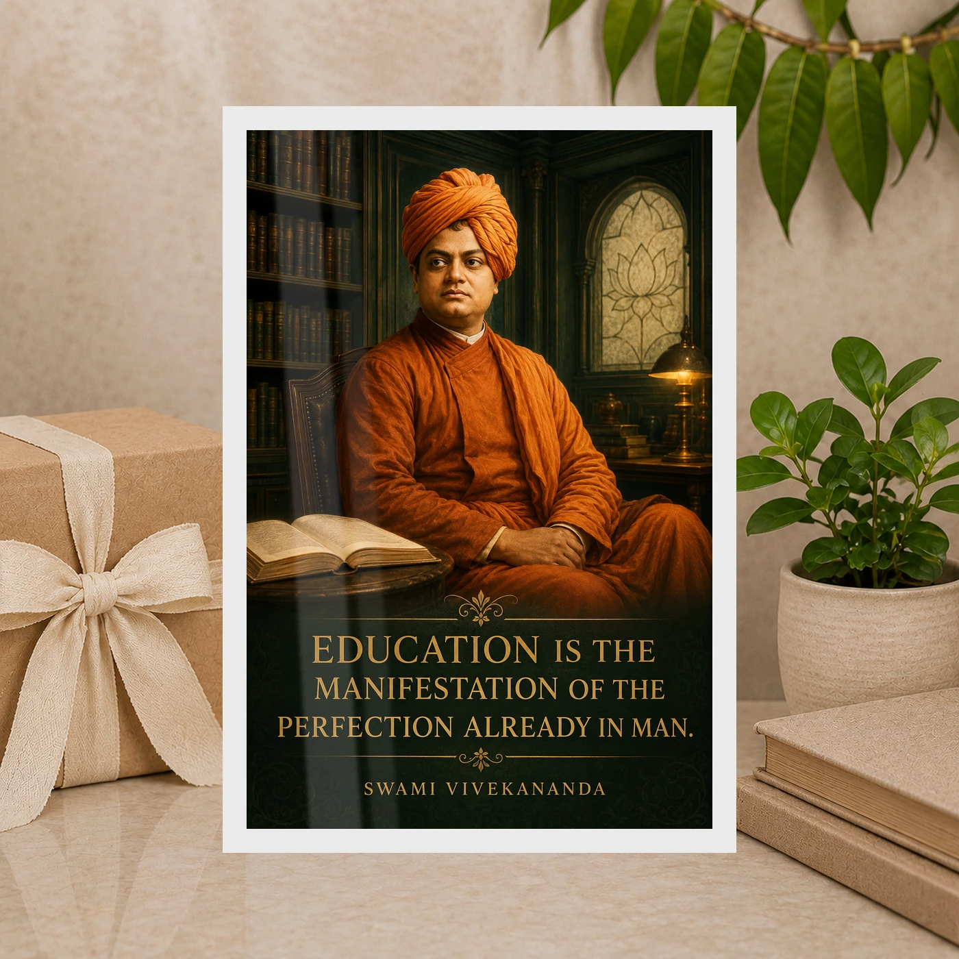 Swami Vivekananda Education Is Manifestation Photo Frame, view 10
