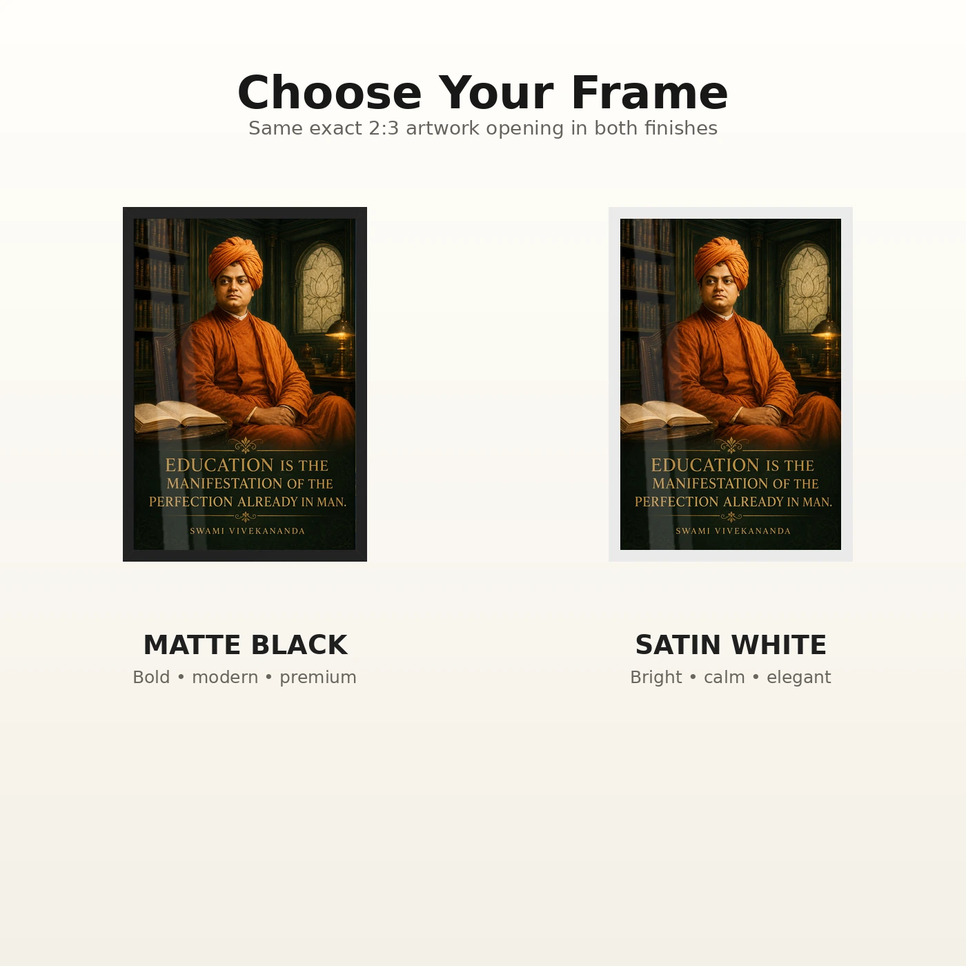 Swami Vivekananda Education Is Manifestation Photo Frame, view 7