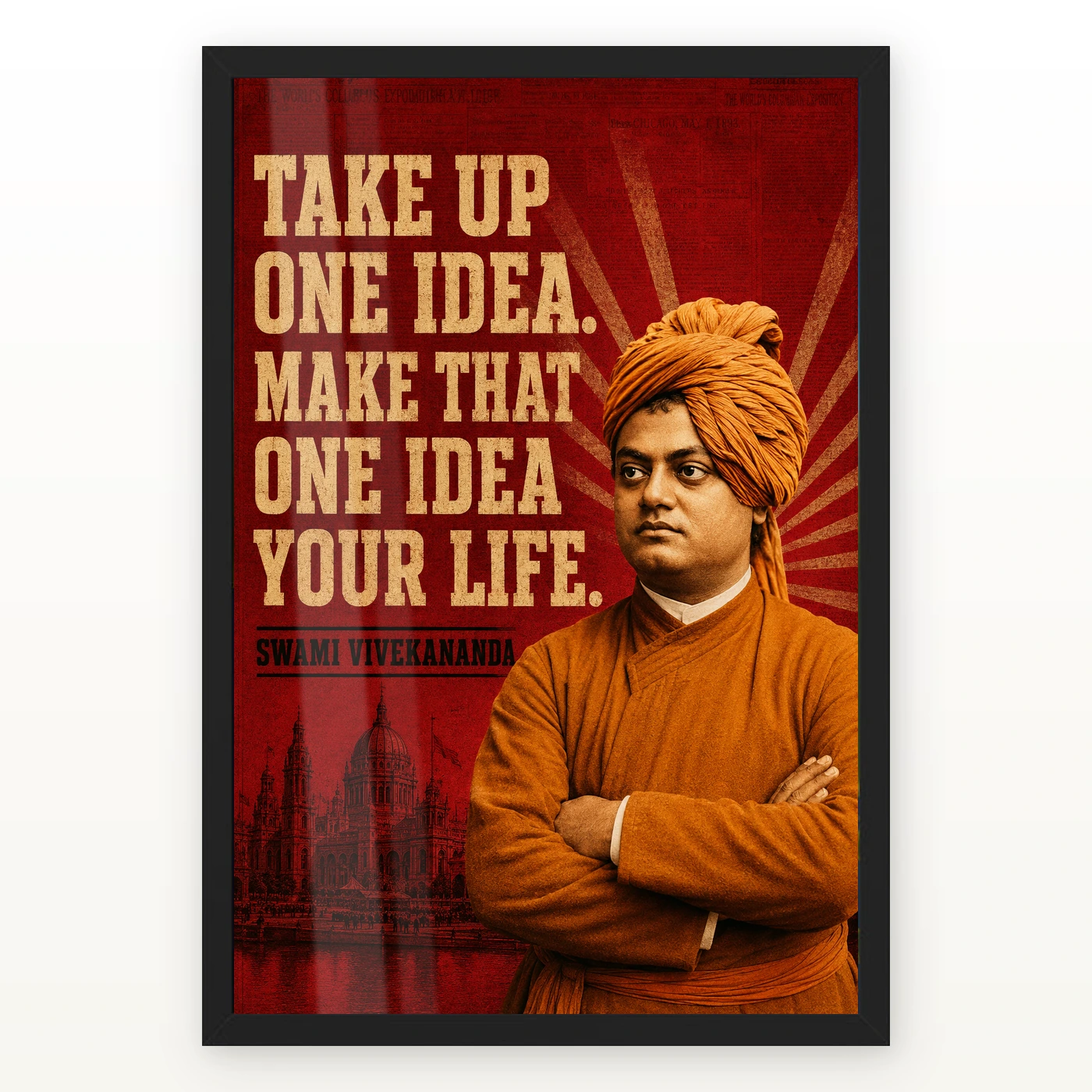 Swami Vivekananda Take Up One Idea Quote Photo Frame