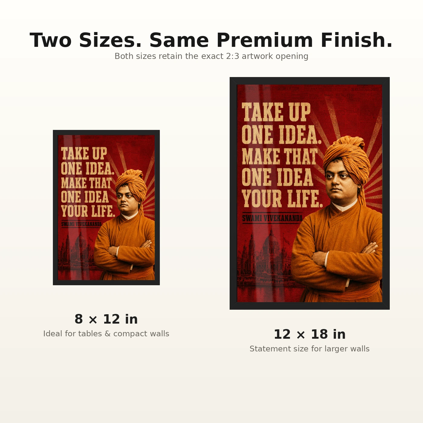 Swami Vivekananda Take Up One Idea Quote Photo Frame, view 8