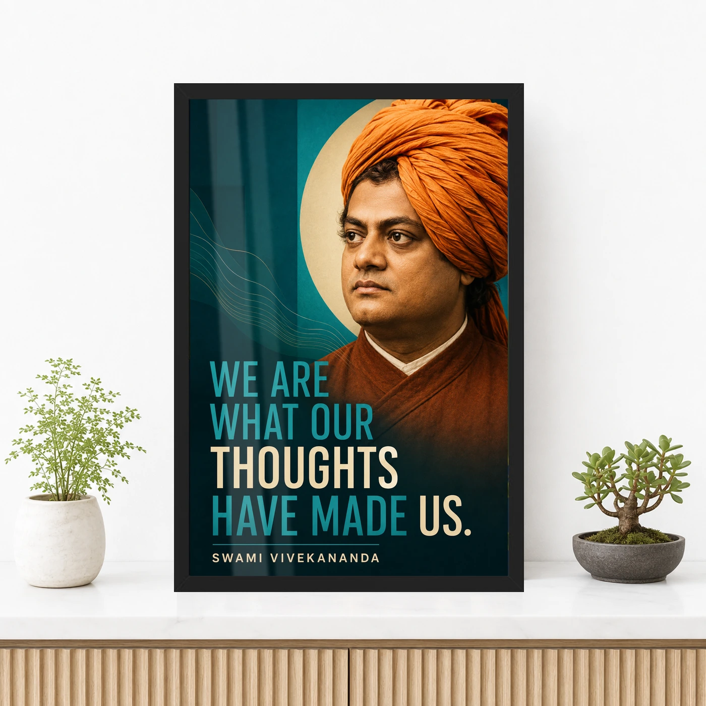 Swami Vivekananda Thoughts Have Made Us Photo Frame, view 3