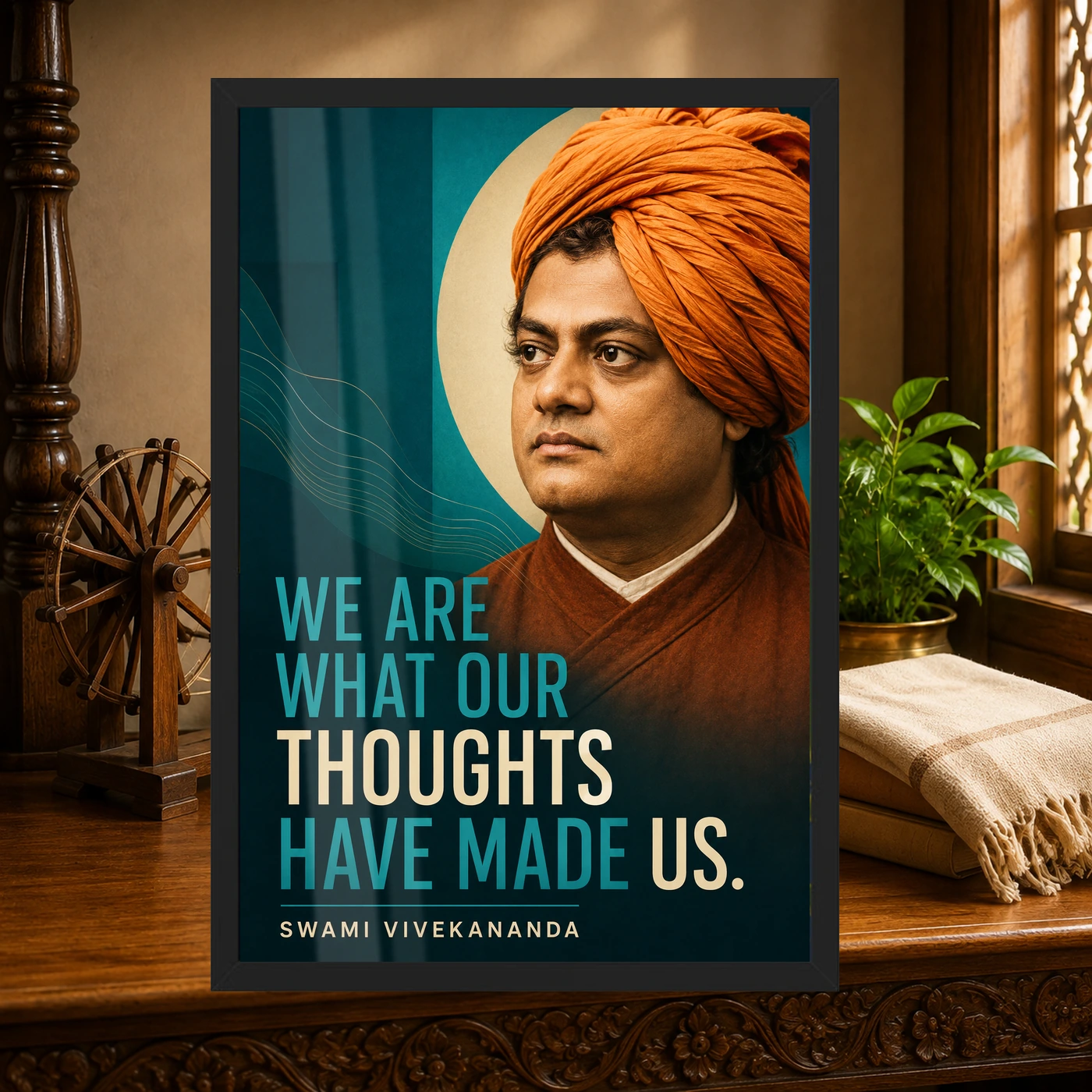 Swami Vivekananda Thoughts Have Made Us Photo Frame, view 4