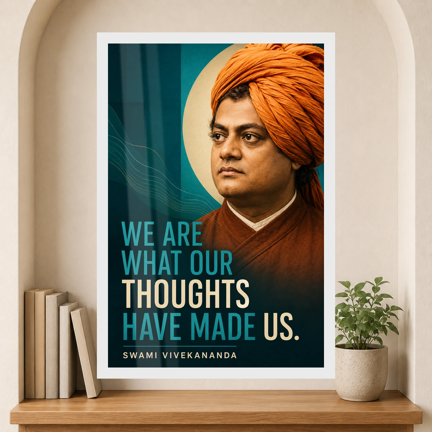Swami Vivekananda Thoughts Have Made Us Photo Frame, view 6