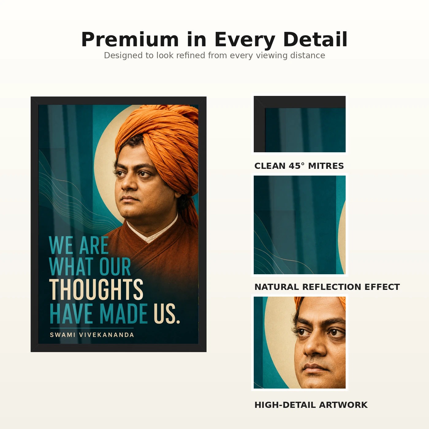 Swami Vivekananda Thoughts Have Made Us Photo Frame, view 9