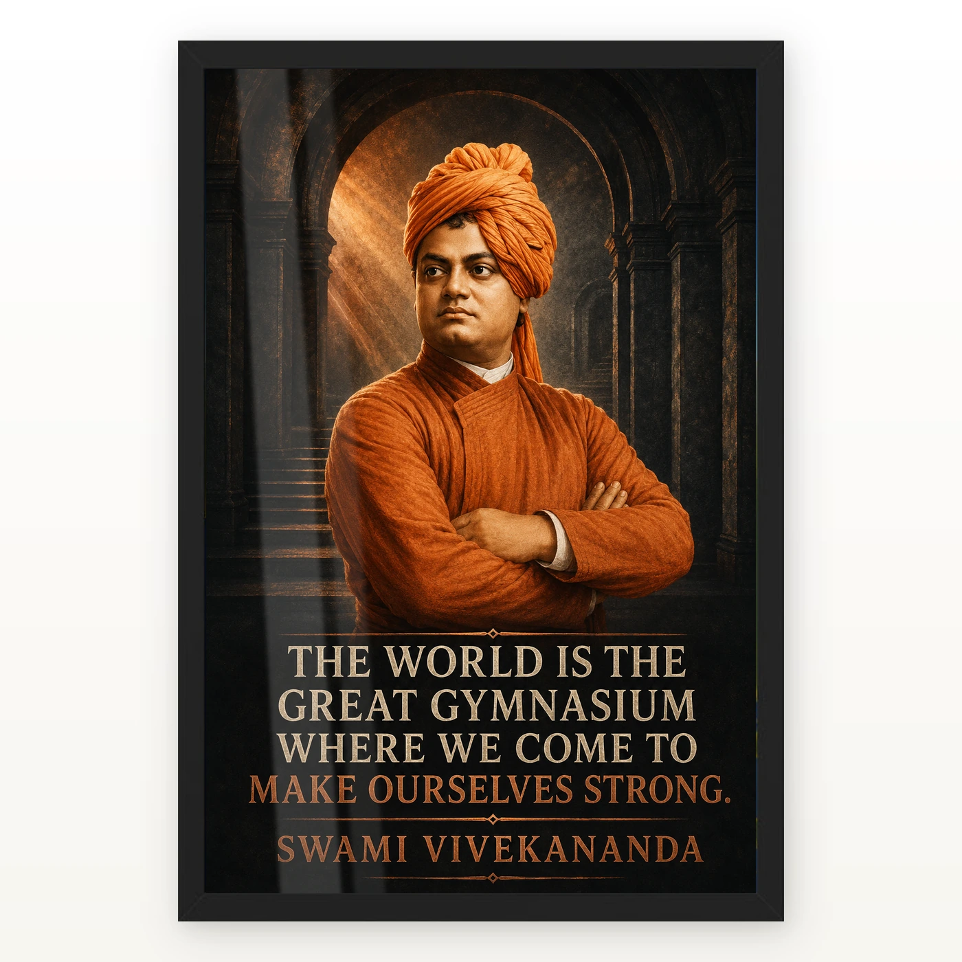 Swami Vivekananda World Is a Great Gymnasium Photo Frame