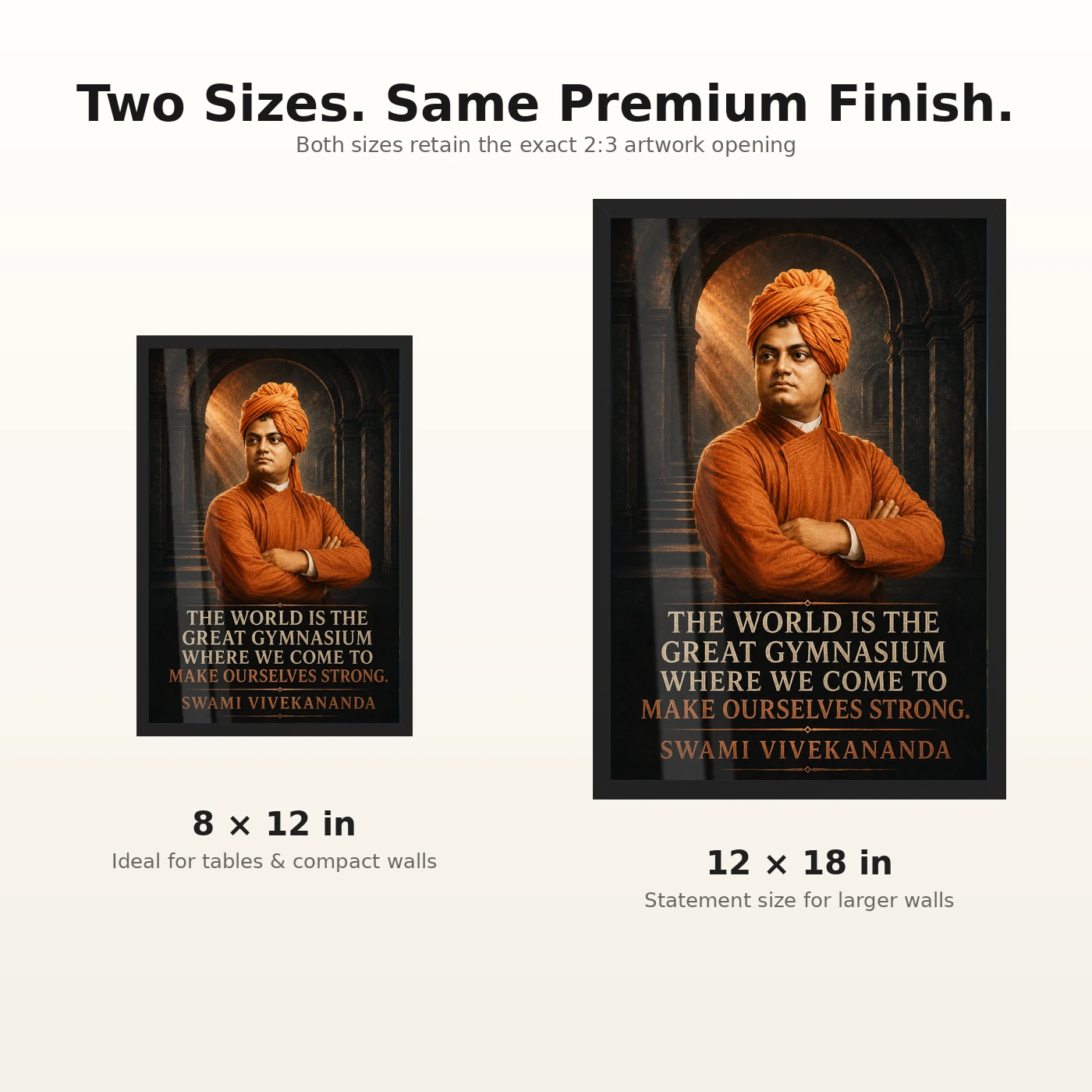 Swami Vivekananda World Is a Great Gymnasium Photo Frame, view 8