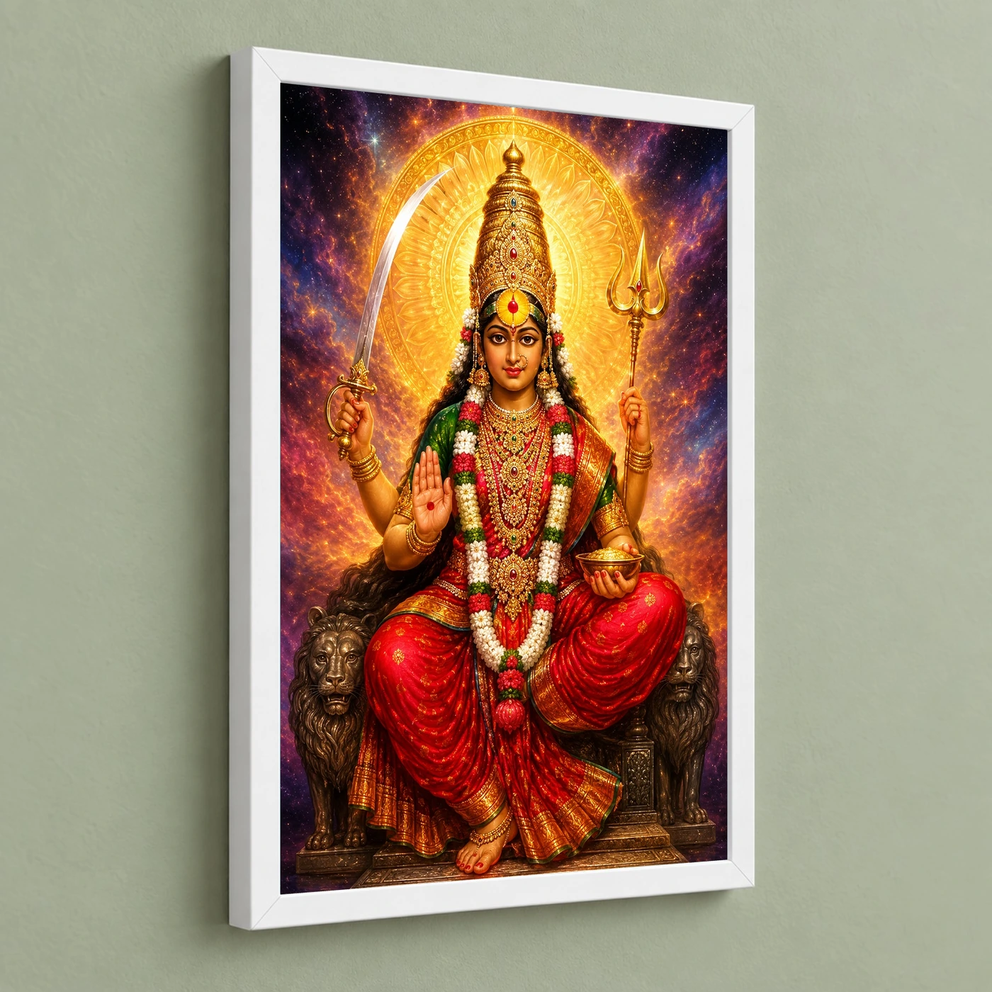 Tulja Bhavani Cosmic Celestial Aura Photo Frame, view 5