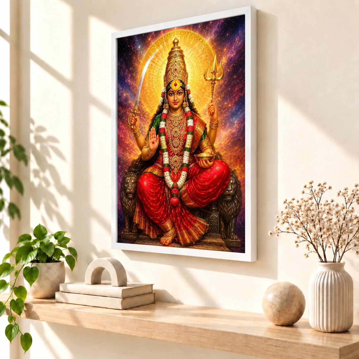 Tulja Bhavani Cosmic Celestial Aura Photo Frame, view 7