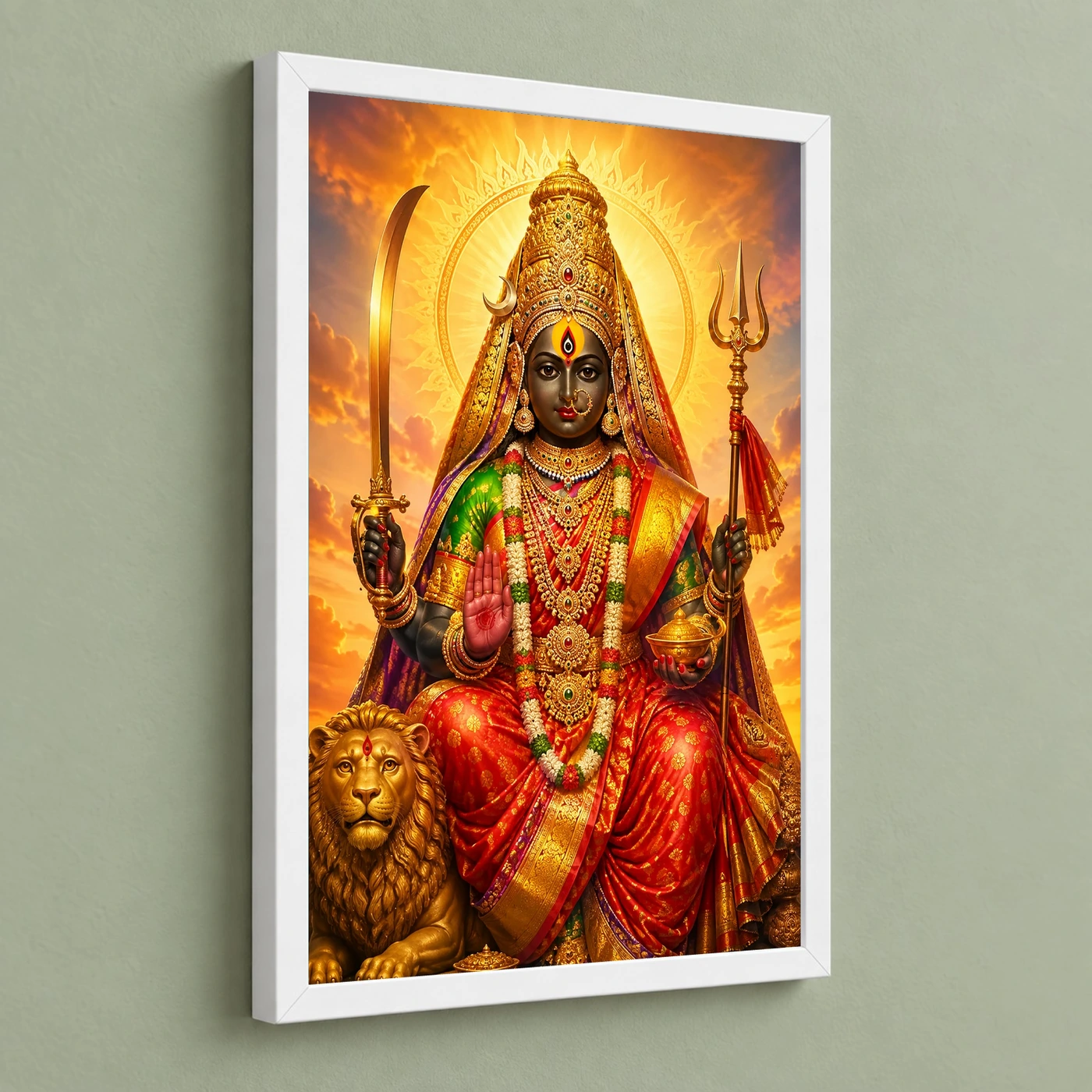 Tulja Bhavani Serene Sunrise Blessing Photo Frame, view 5