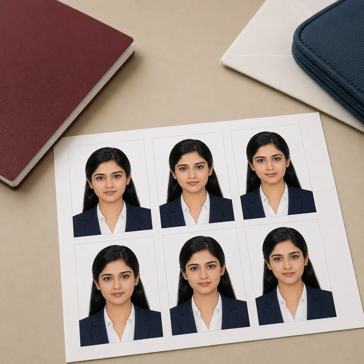 UAE & Dubai Visa Photo Prints – 43×55 or 35×45 mm