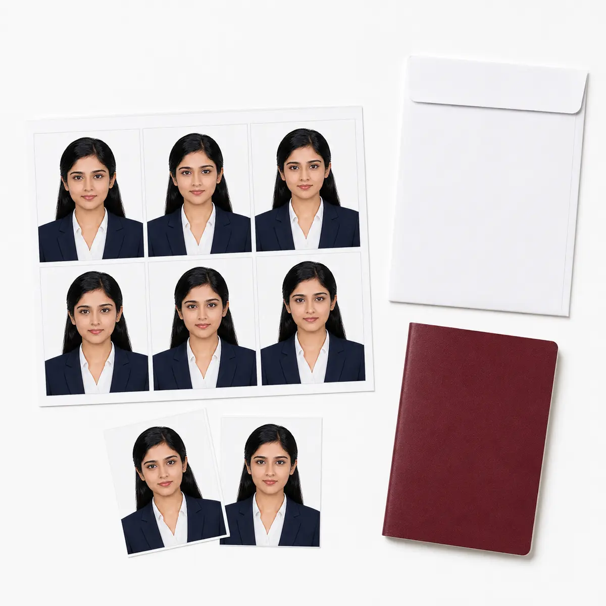 USA Visa Photo Prints – 2×2 Inch